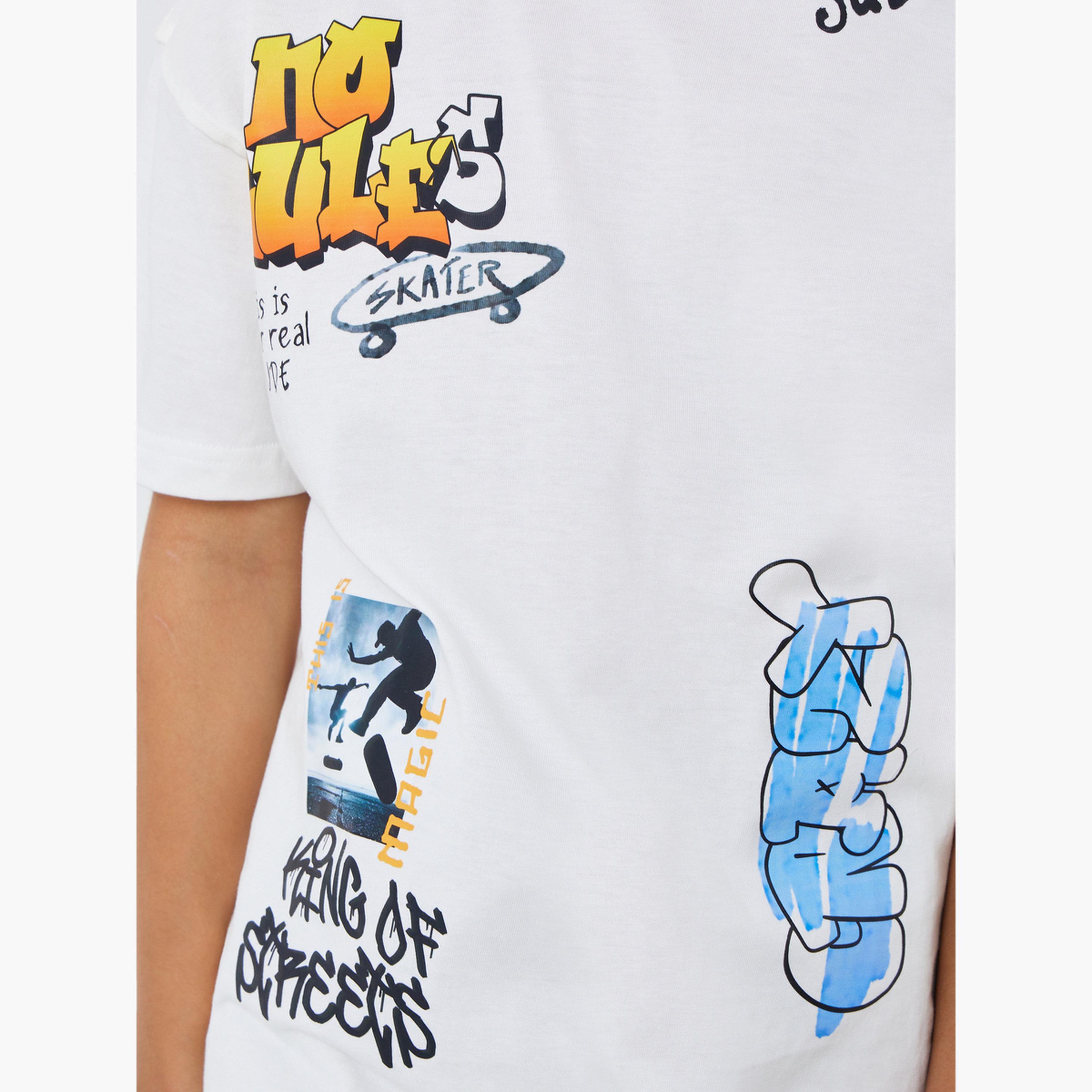 تيشيرت فضفاض بطبعة جرافيك-boys-clothing-tshirtsandpolos-image-4