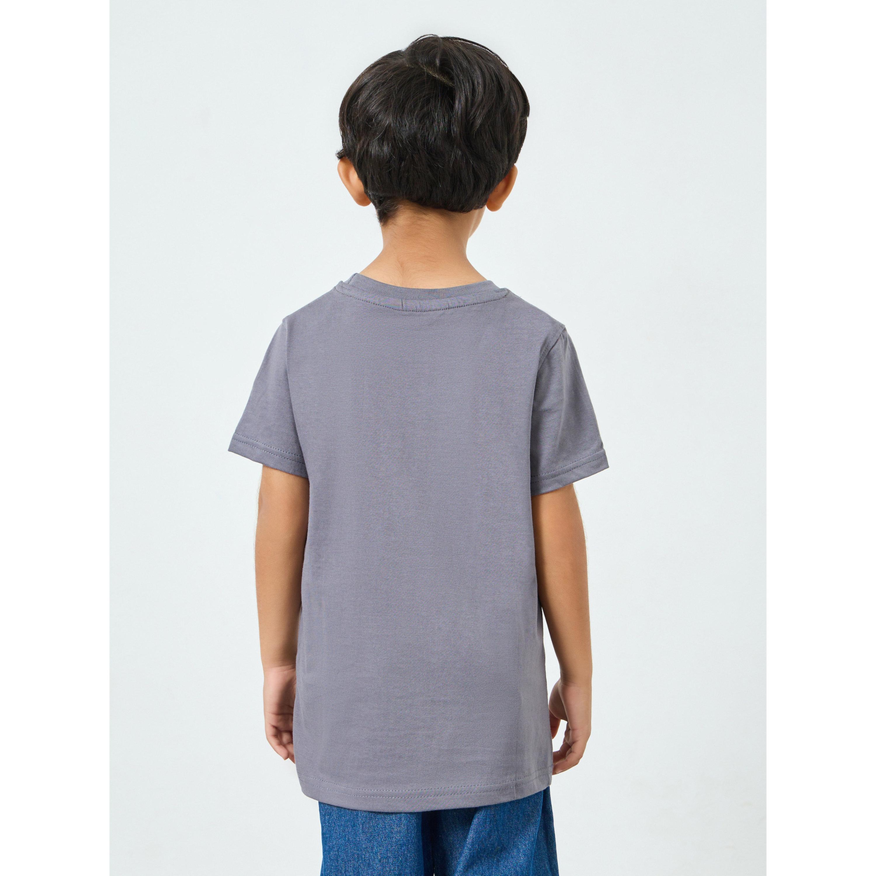 Styli Boys Grey Cotton Printed T-Shirt-boys-clothing-schoolwear-tshirtsandpolos-image-4