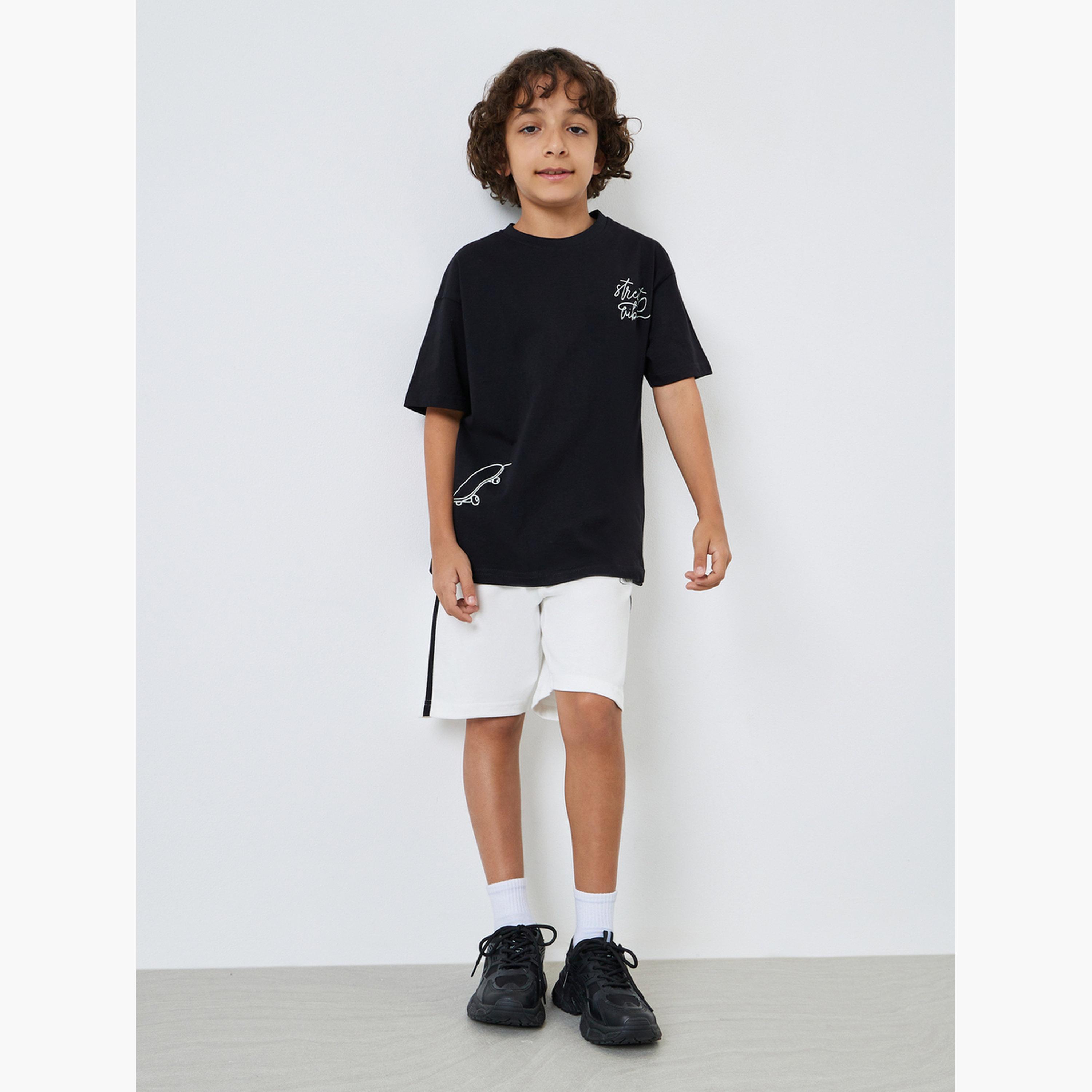 تيشيرت قطن بطبعة لوح تزلج-boys-clothing-tshirtsandpolos-image-2