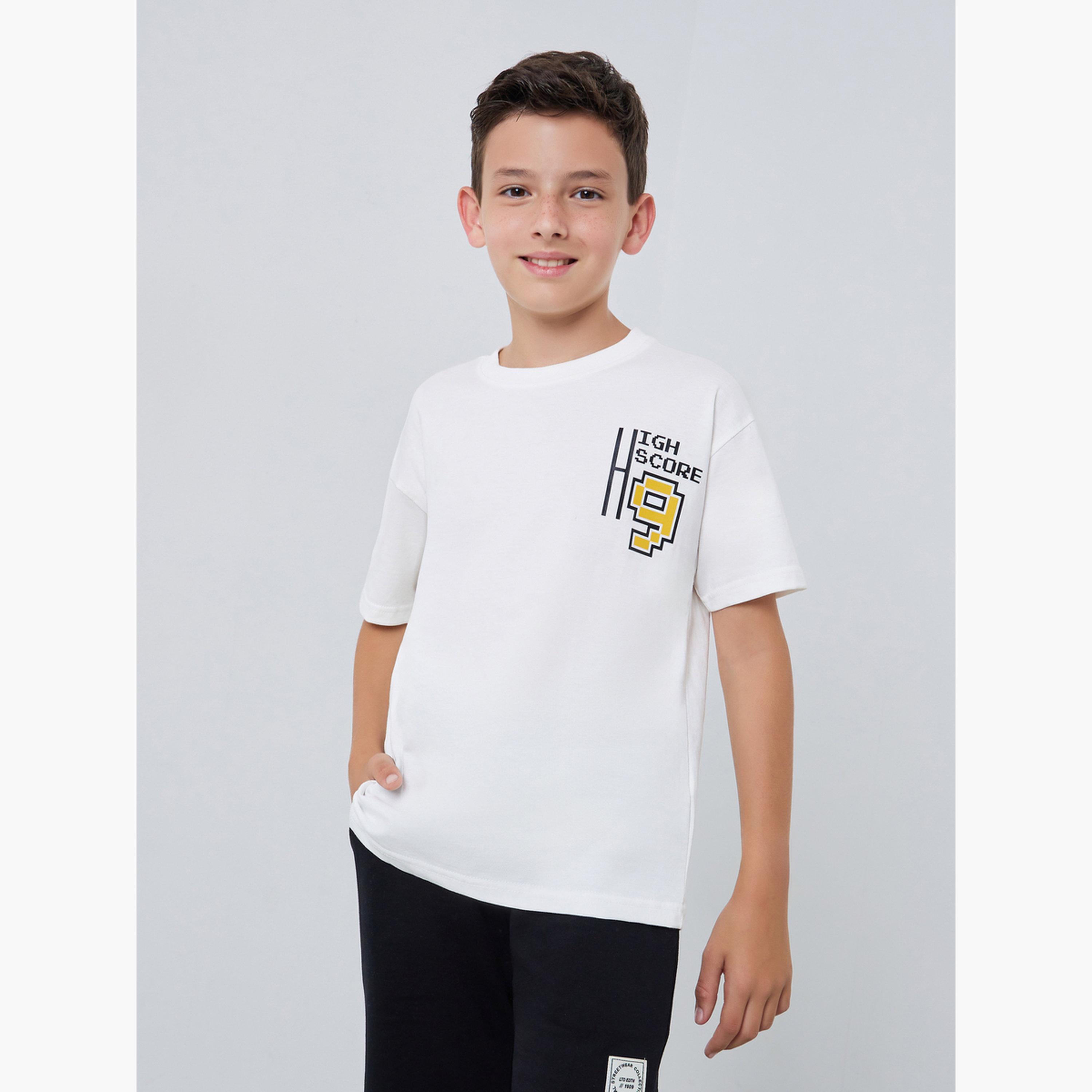 Styli Teen Boys Graphic Print Oversized T-Shirt-boys-clothing-tshirtsandpolos-image-1