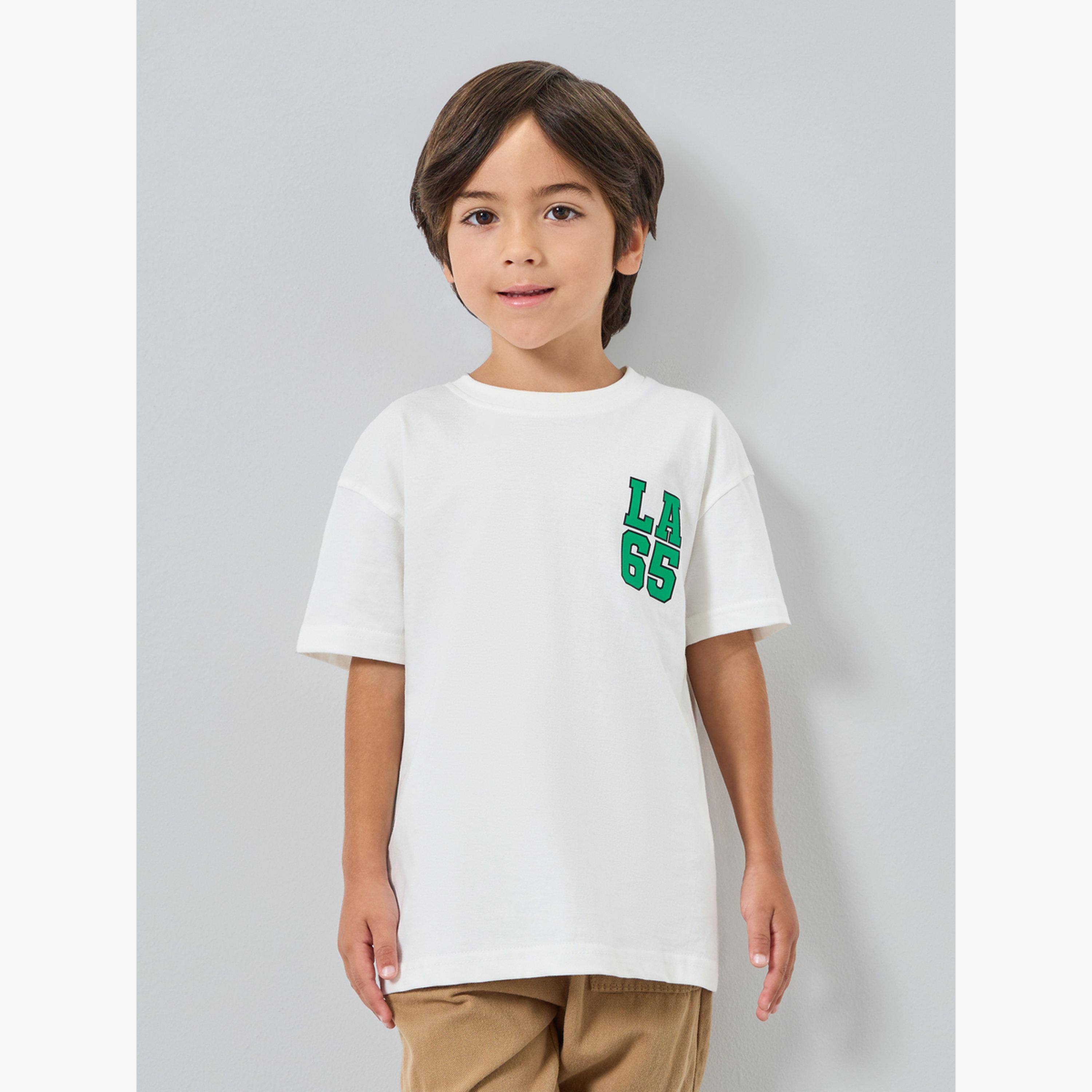 Styli Boys Off-White Graphic Print Oversized T-Shirt-boys-clothing-tshirtsandpolos-image-1