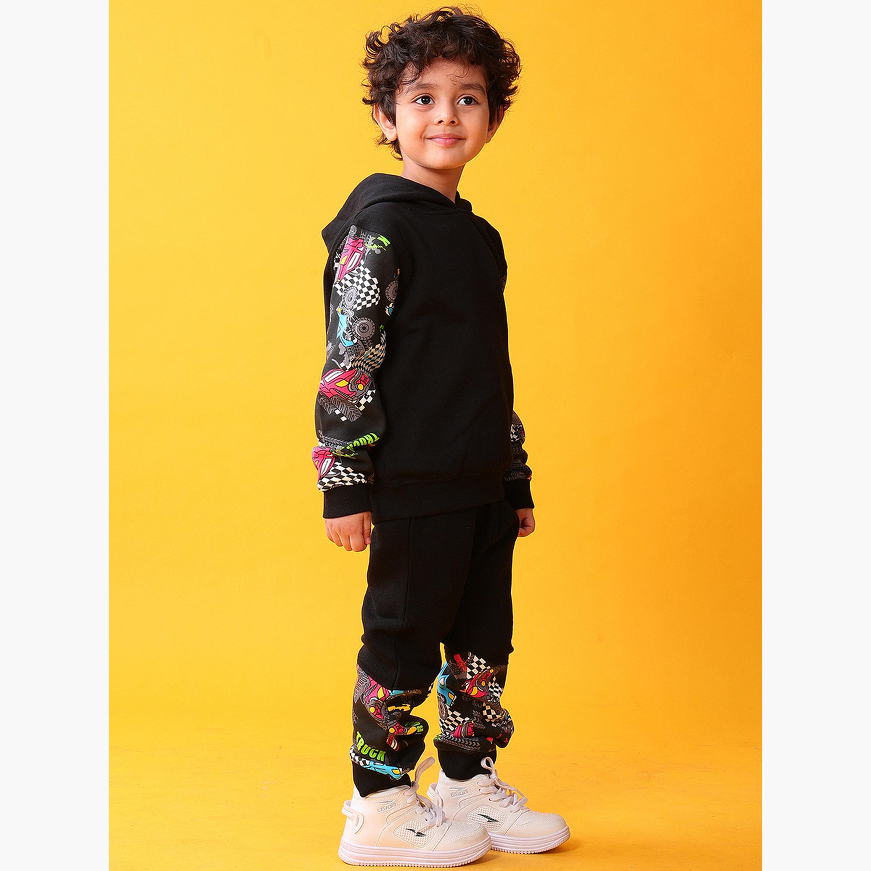 أنثريلو - طقم هودي وبنطال رياضي للأولاد باللون الأسود-boys-clothing-setsandcoords-image-6