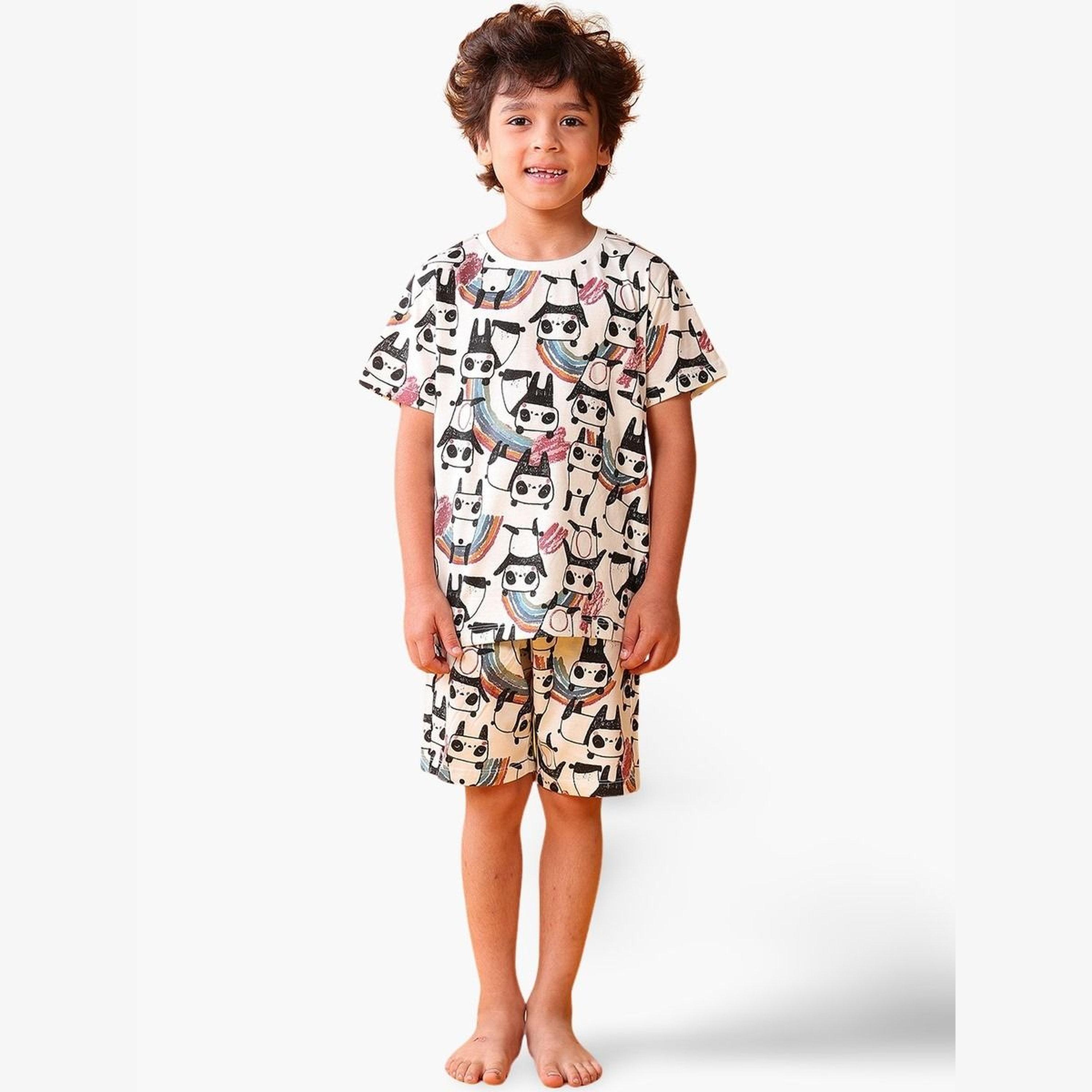 طقم شورت بيجاما أنثريلو باندا-boys-clothing-setsandcoords-image-1