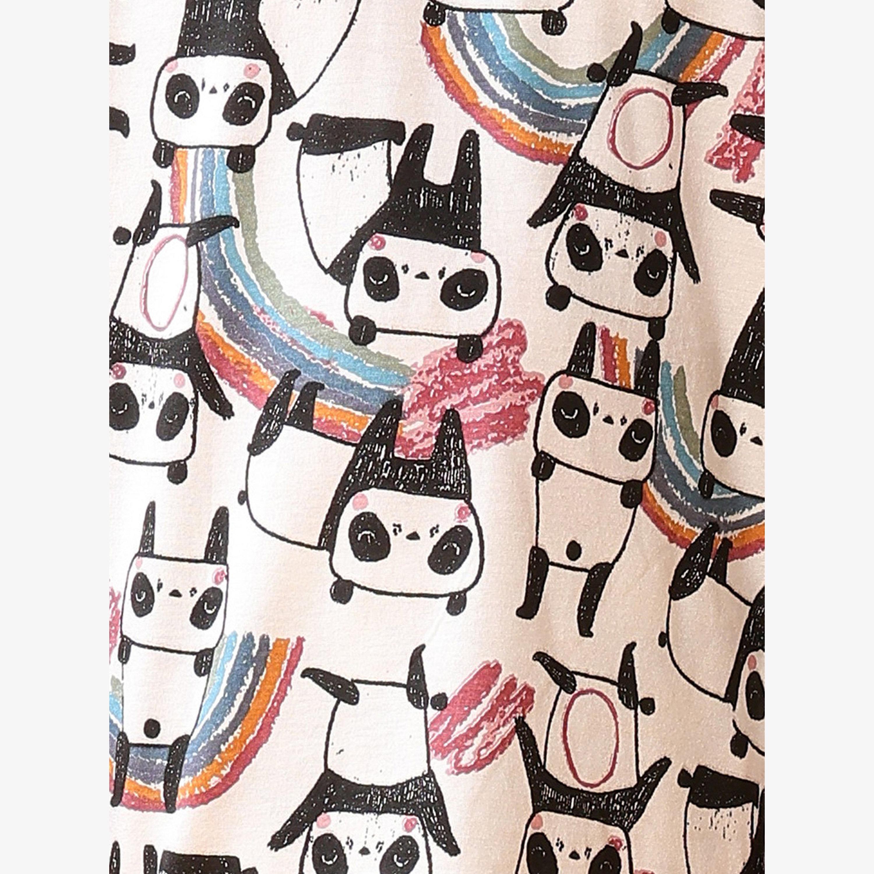 Anthrilo Panda Sleepwear Shorts Set-boys-clothing-setsandcoords-image-4