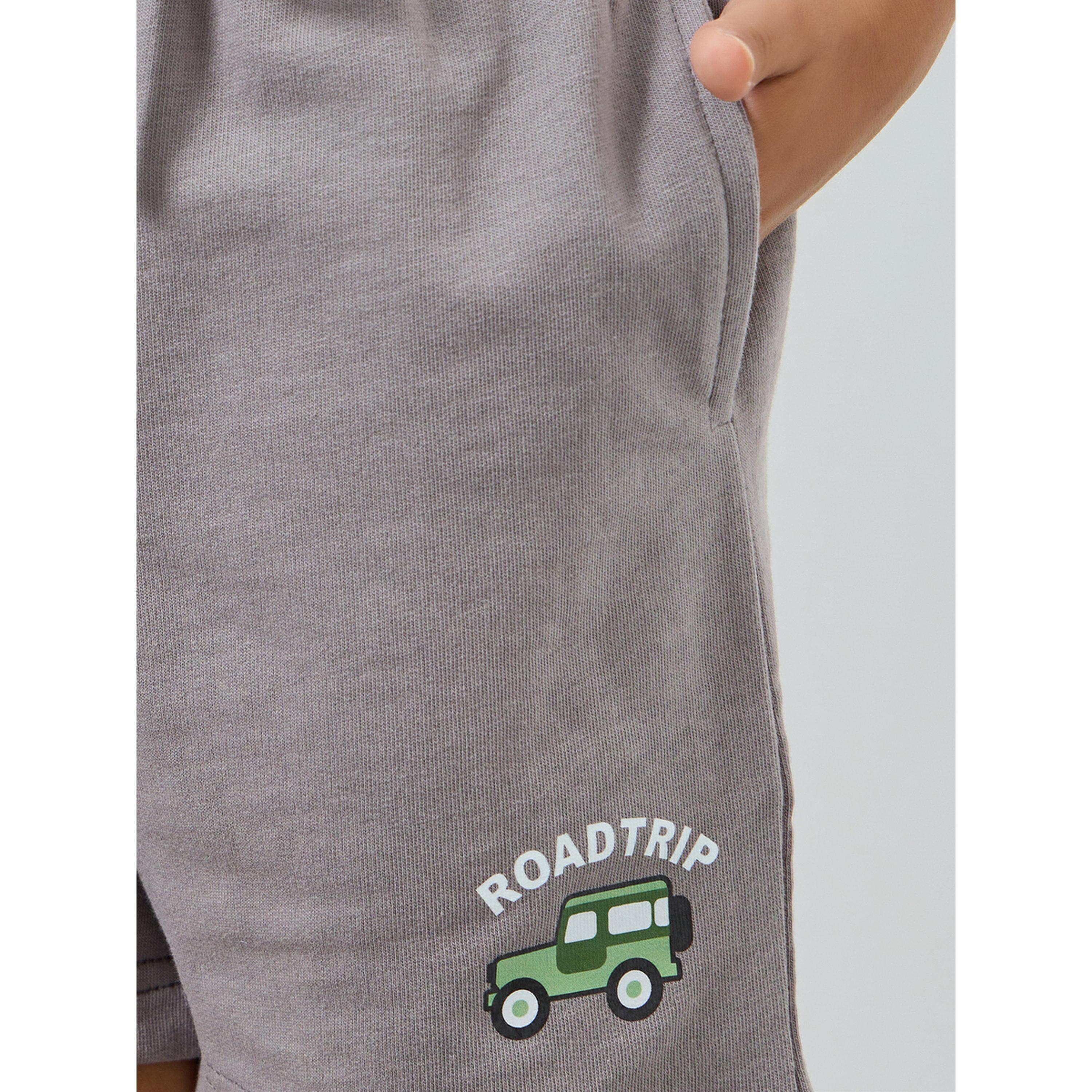 شورت أولادي رمادي منسوج من القطن بطبعة مرحة-boys-clothing-bottoms-shorts-image-3