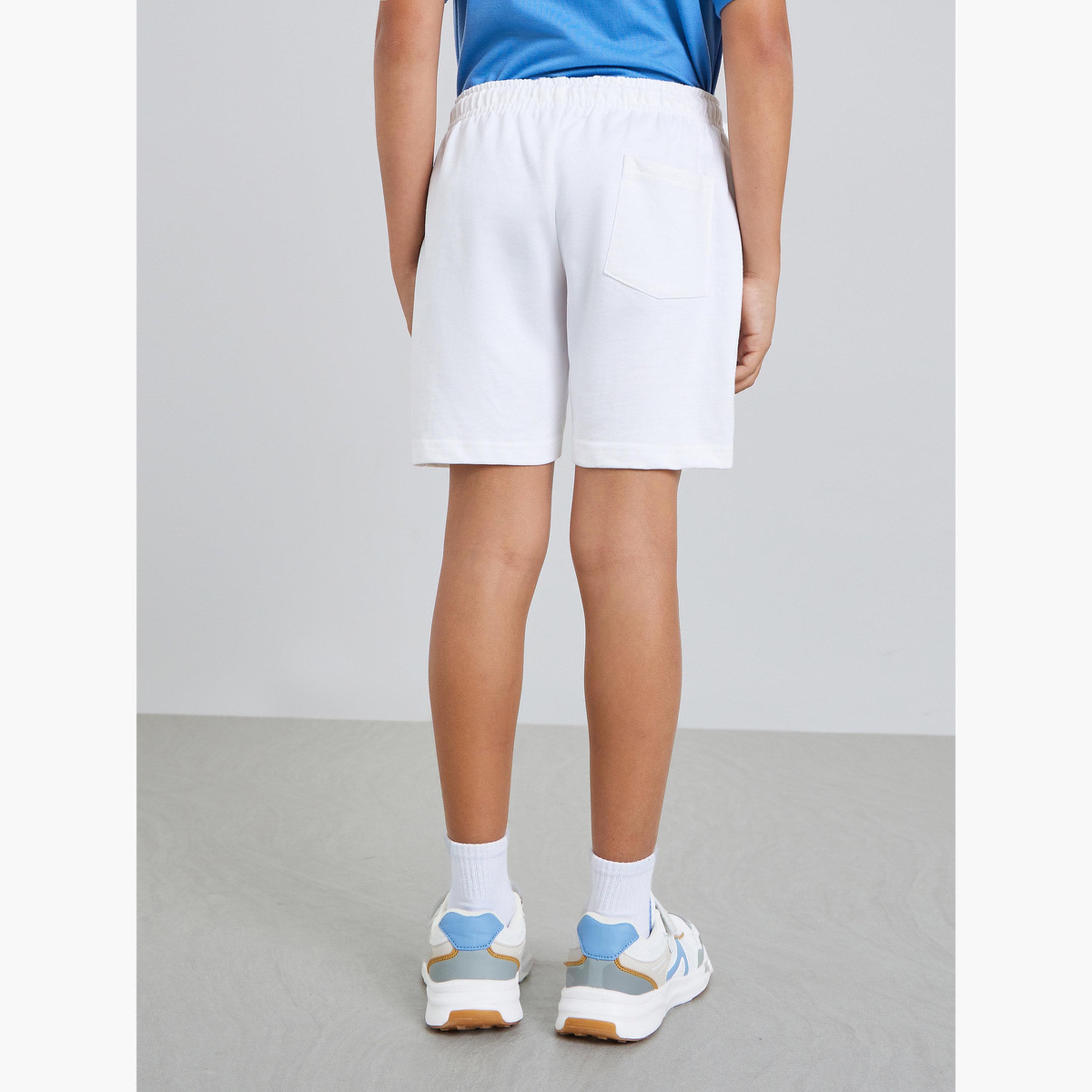 Styli Teen Boys Slogan Print Shorts-boys-clothing-bottoms-shorts-image-4