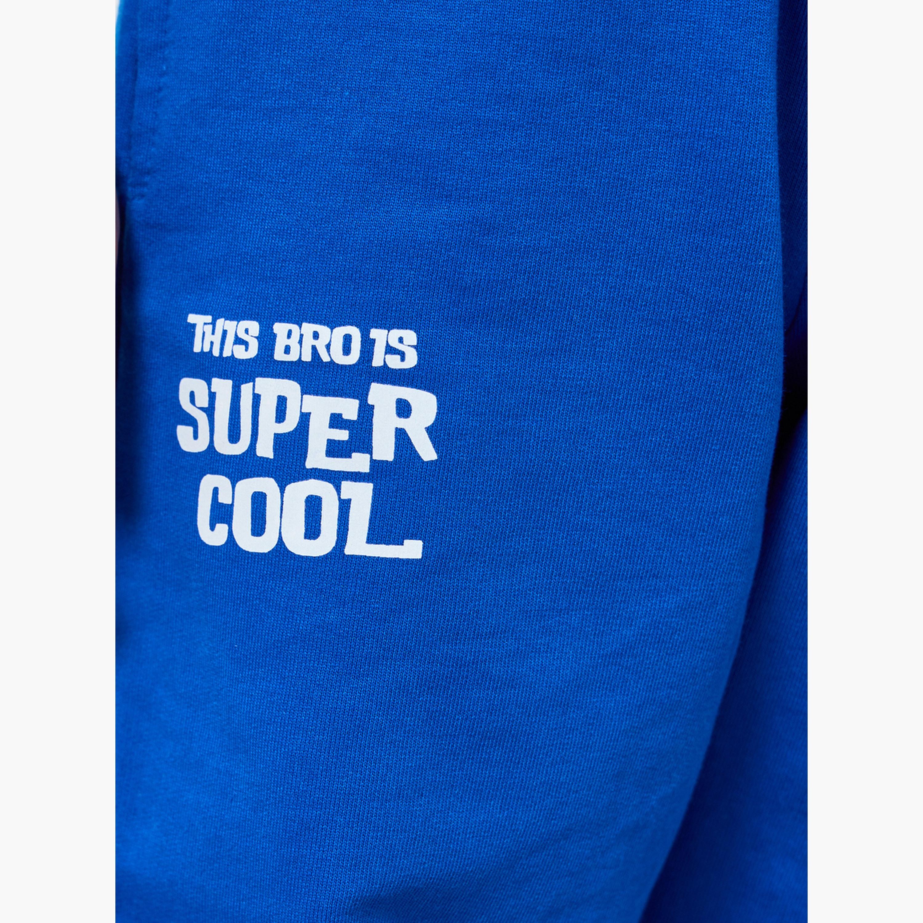 Styli Boys Cuffed Joggers with Slogan Print-boys-clothing-bottoms-joggersandtrackpants-image-3