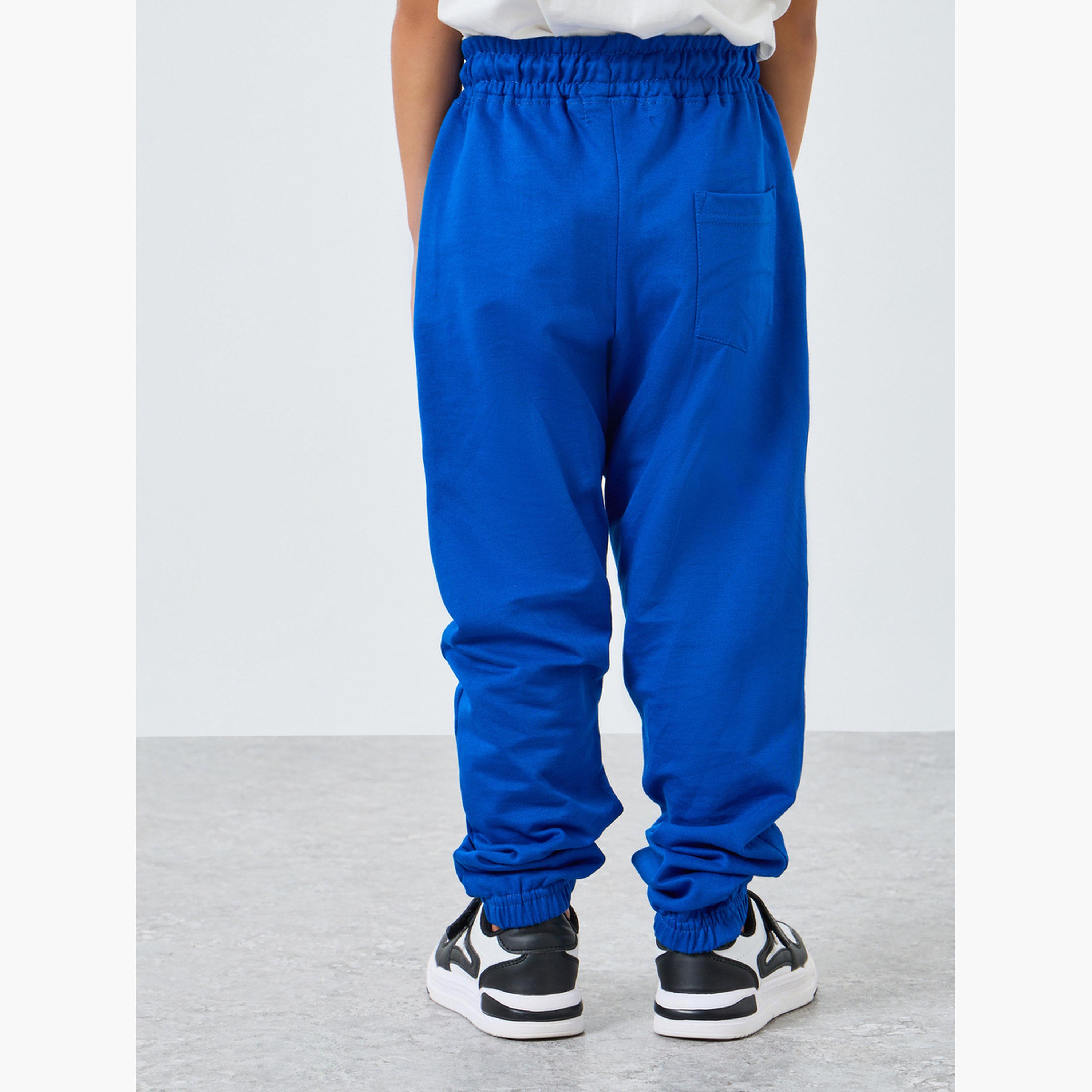 Styli Boys Cuffed Joggers with Slogan Print-boys-clothing-bottoms-joggersandtrackpants-image-4
