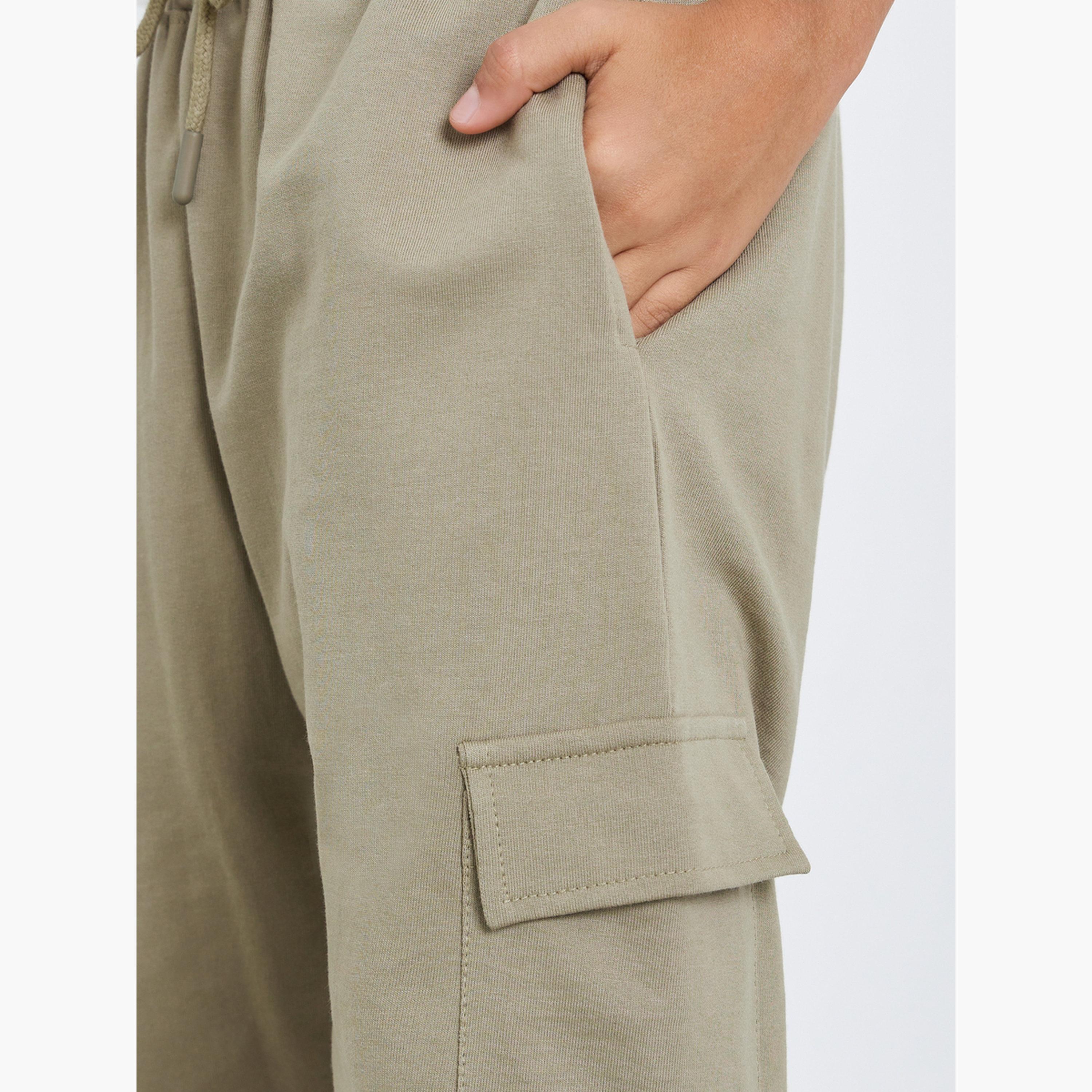 Styli Teen Boys Cargo Pocket Joggers-boys-clothing-bottoms-joggersandtrackpants-image-3