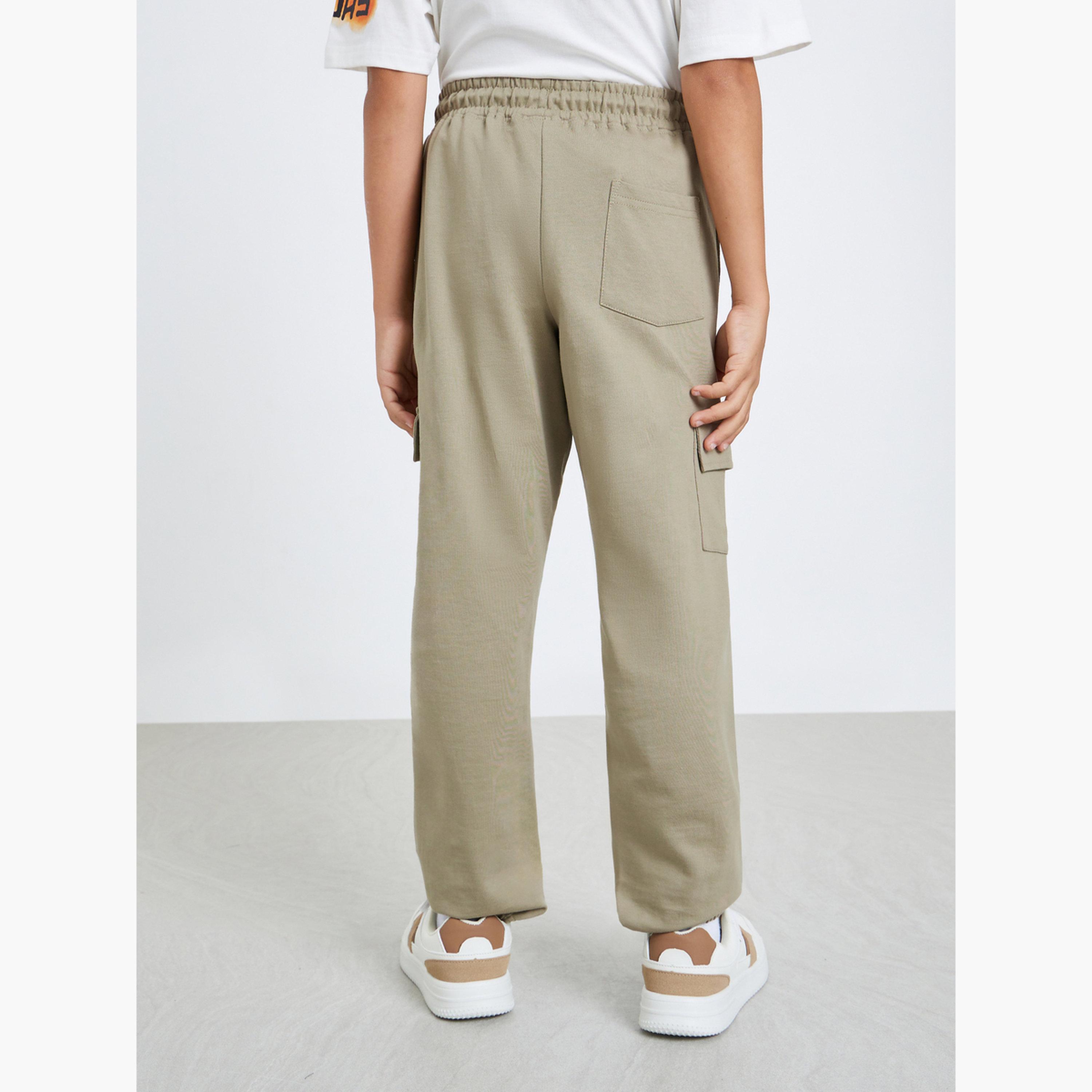 Styli Teen Boys Cargo Pocket Joggers-boys-clothing-bottoms-joggersandtrackpants-image-4