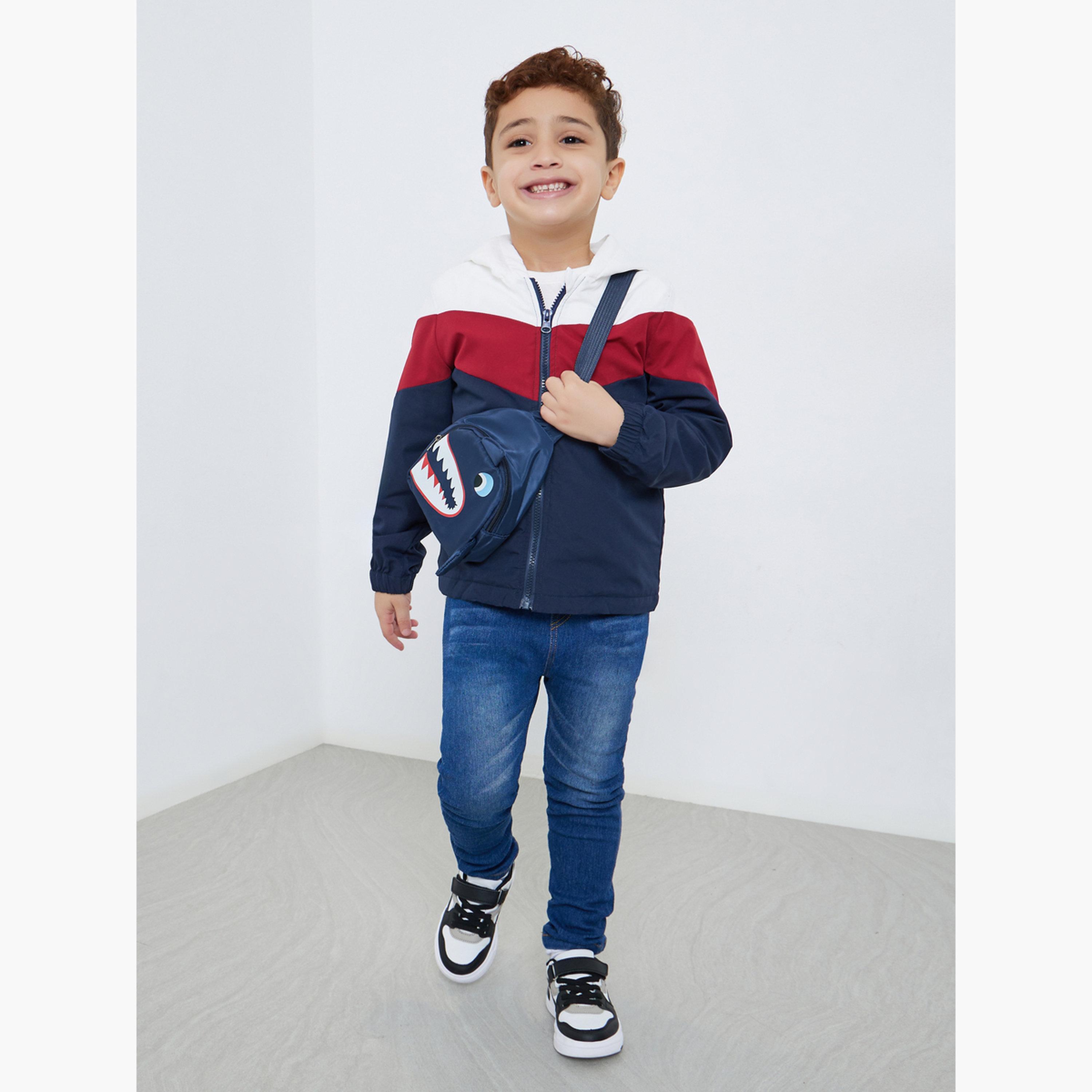 Styli Boys Color Block Zip Up Jacket-boys-clothing-jacketsandcoats-image-2