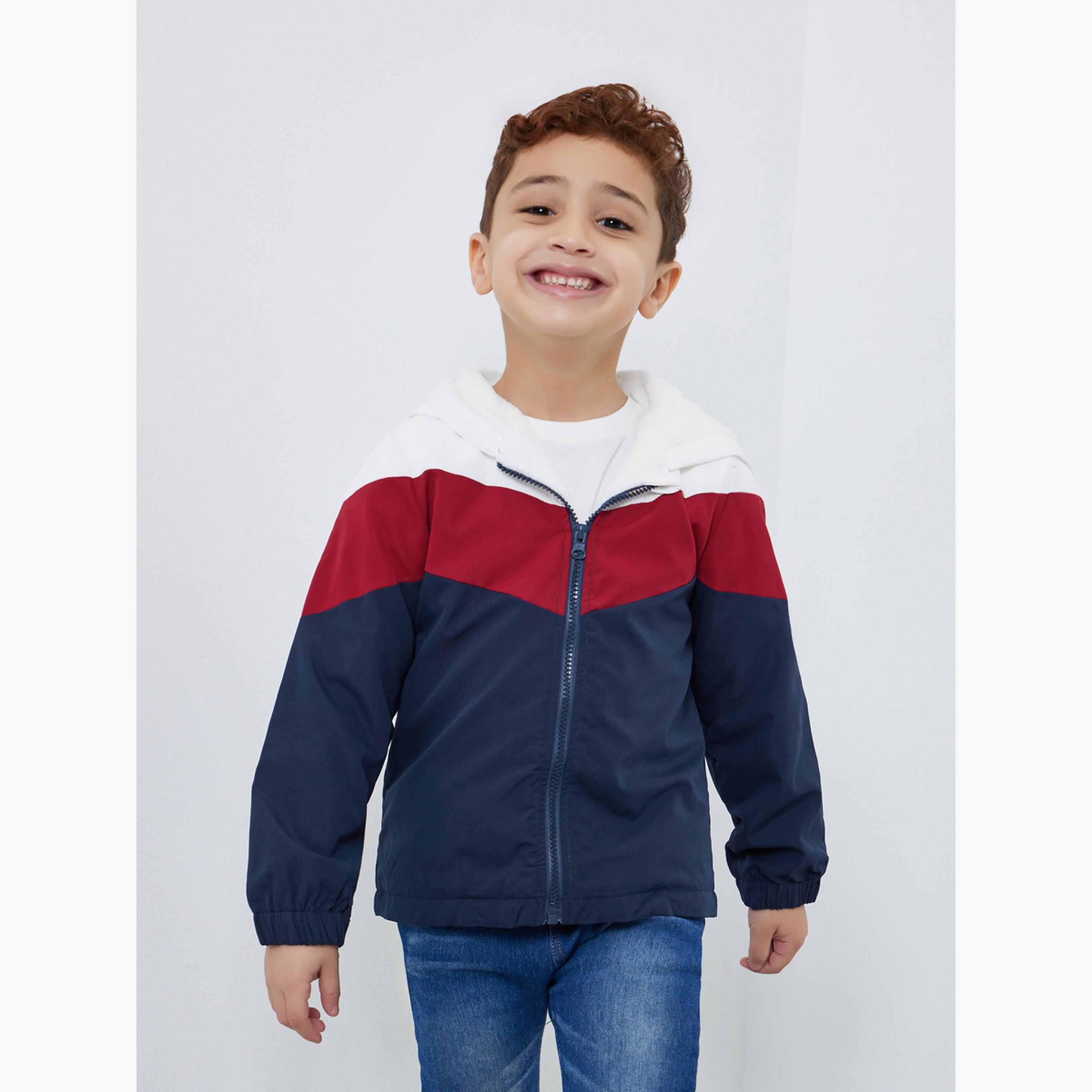 Styli Boys Color Block Zip Up Jacket-boys-clothing-jacketsandcoats-image-3