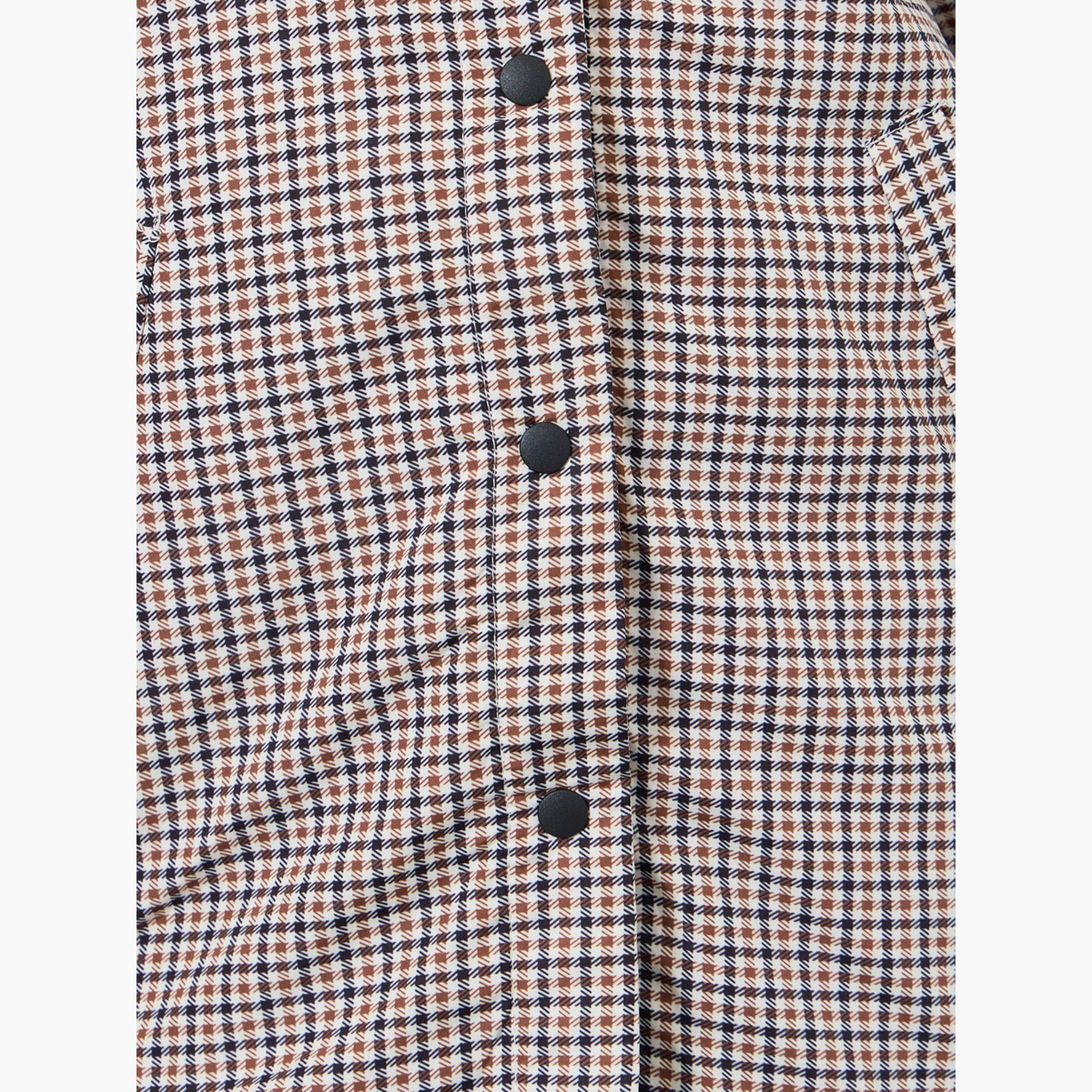 Styli Girls Checkered Hooded Coat-girls-clothing-jacketsandcoats-image-4