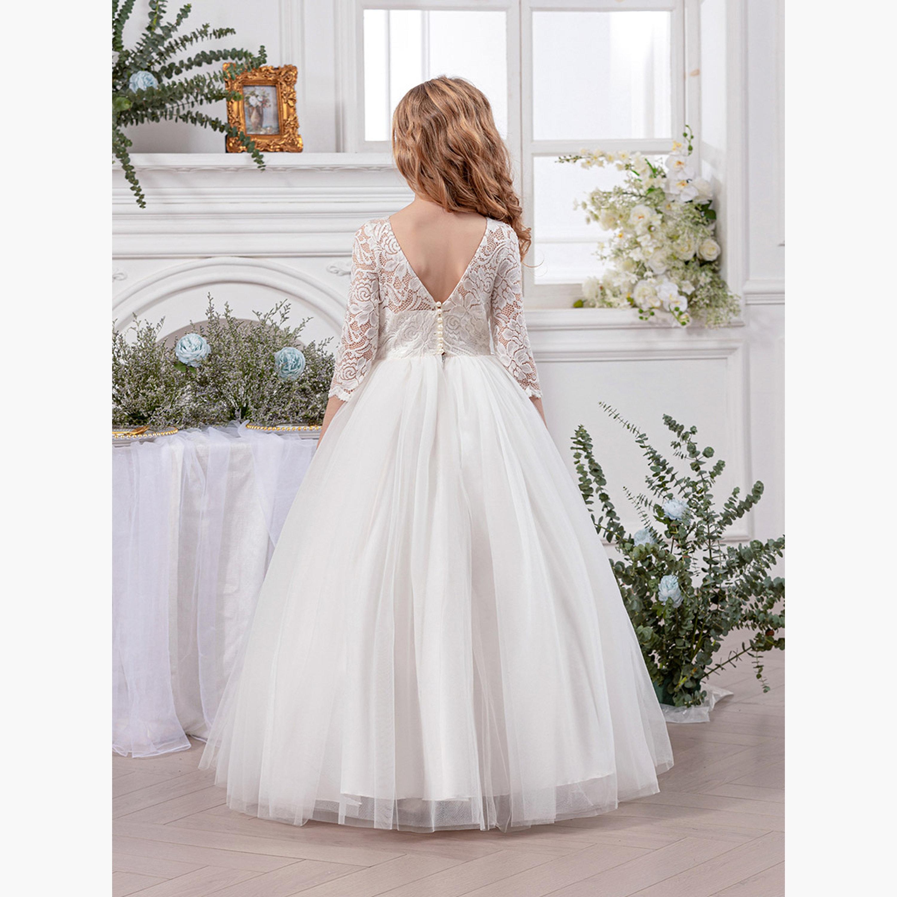 Take Two White All Lace V-Back Dress-girls-clothing-dressesandjumpsuits-image-6