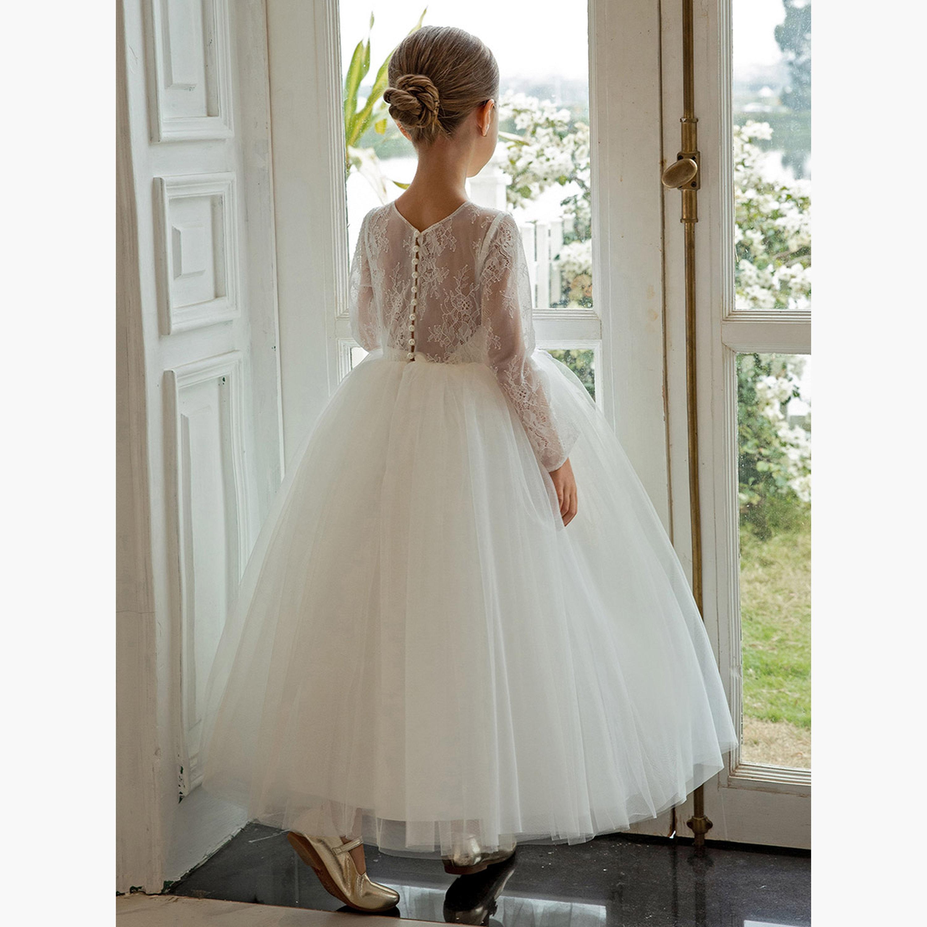 Take Two All Lace Long Sleeve A-Line Dress-girls-clothing-dressesandjumpsuits-image-2
