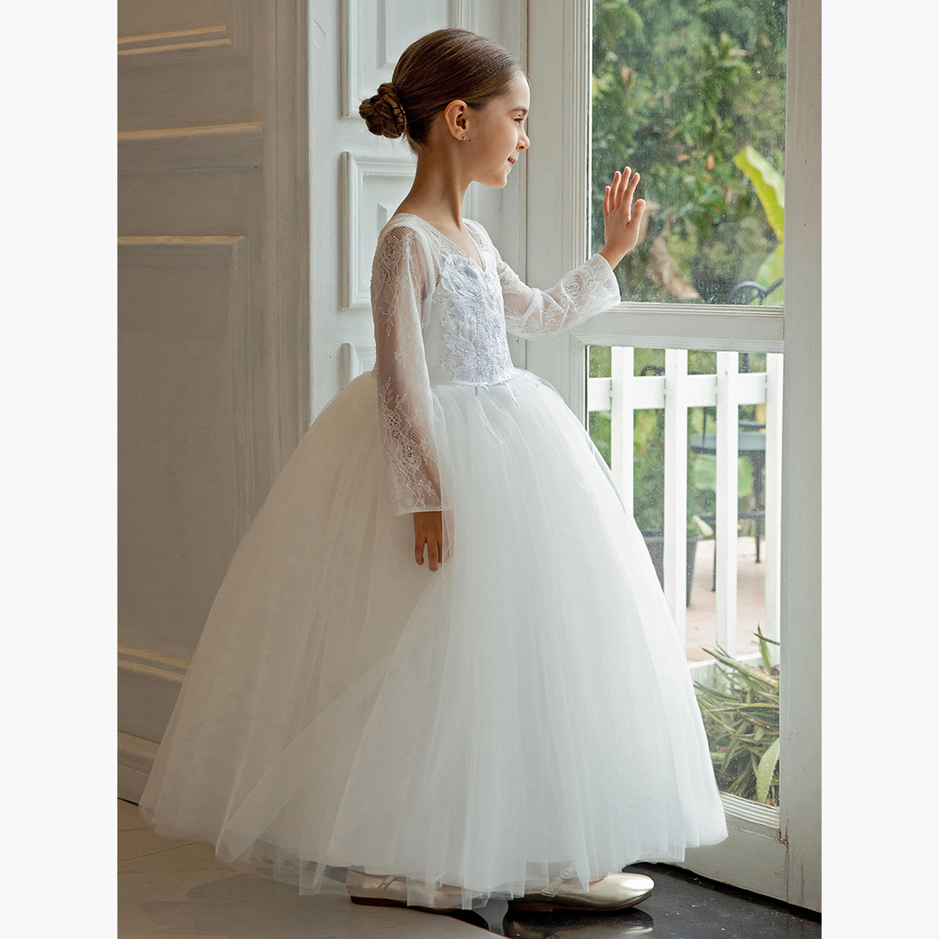 Take Two All Lace Long Sleeve A-Line Dress-girls-clothing-dressesandjumpsuits-image-5