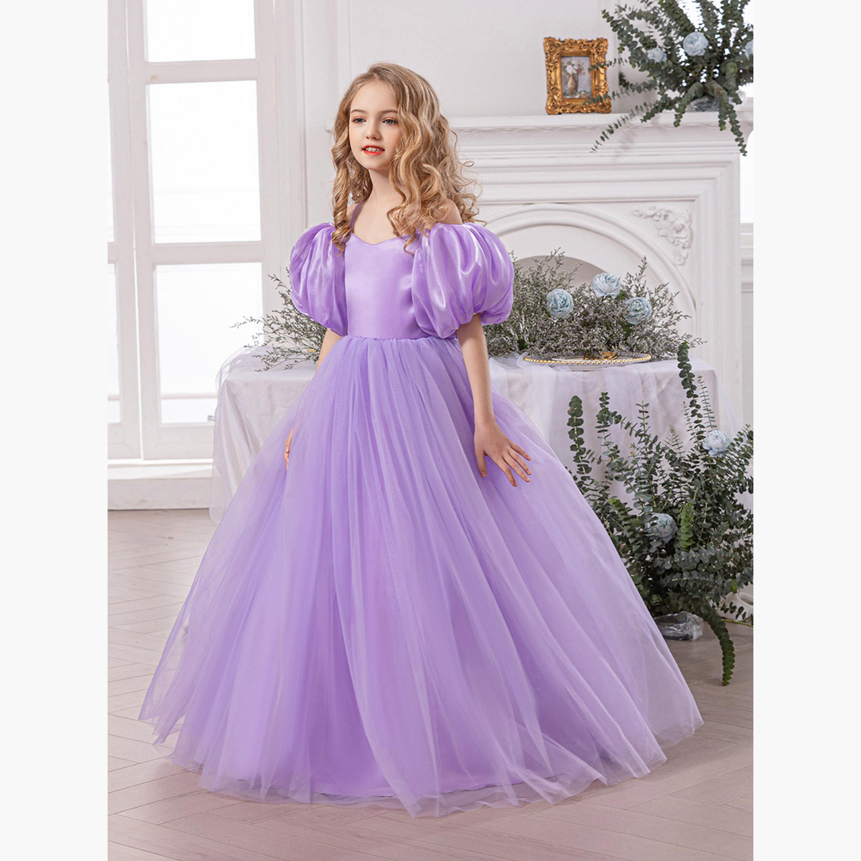 Take Two Bow Detail Cold Shoulder Puff Sleeve Dress-girls-clothing-dressesandjumpsuits-image-2