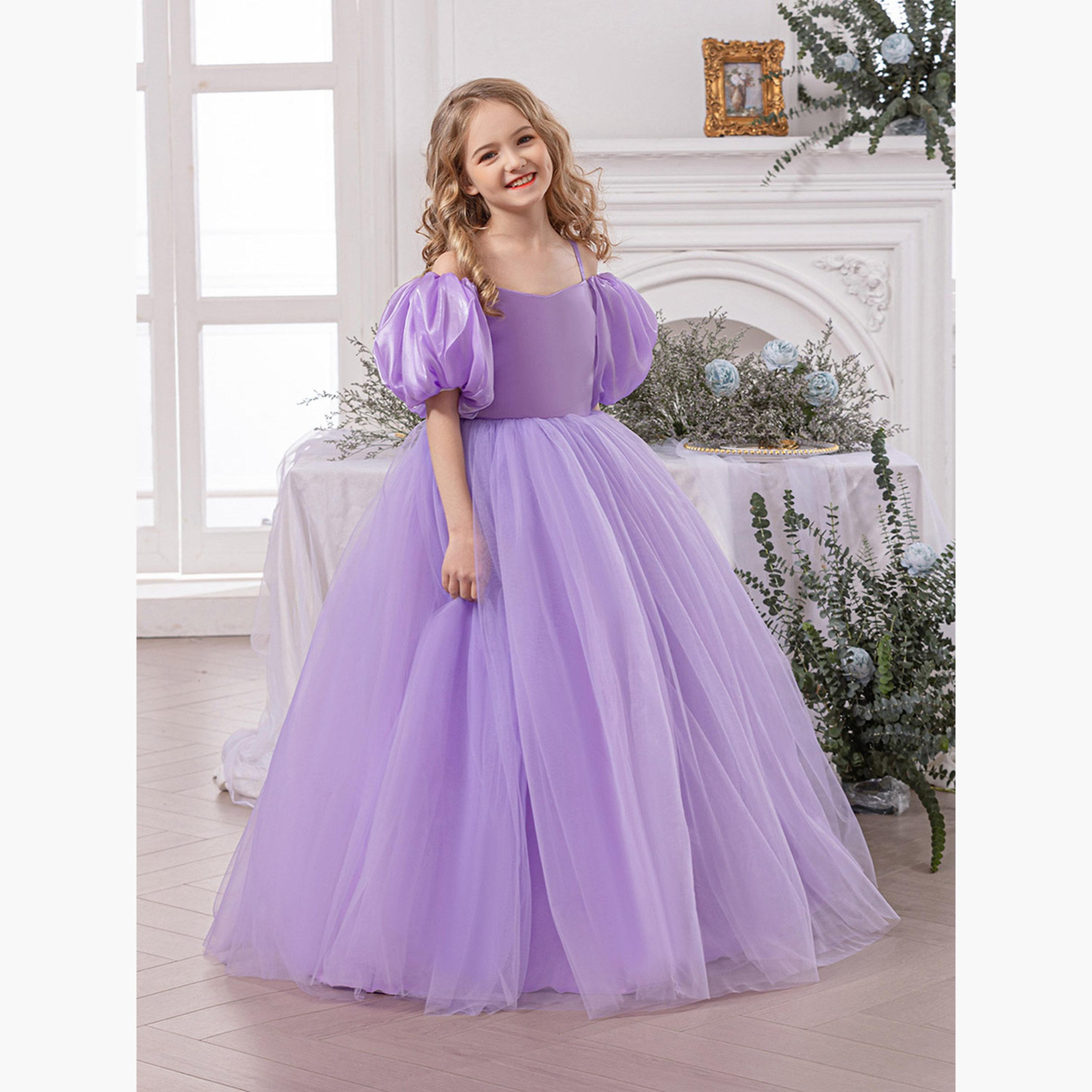 Take Two Bow Detail Cold Shoulder Puff Sleeve Dress-girls-clothing-dressesandjumpsuits-image-4