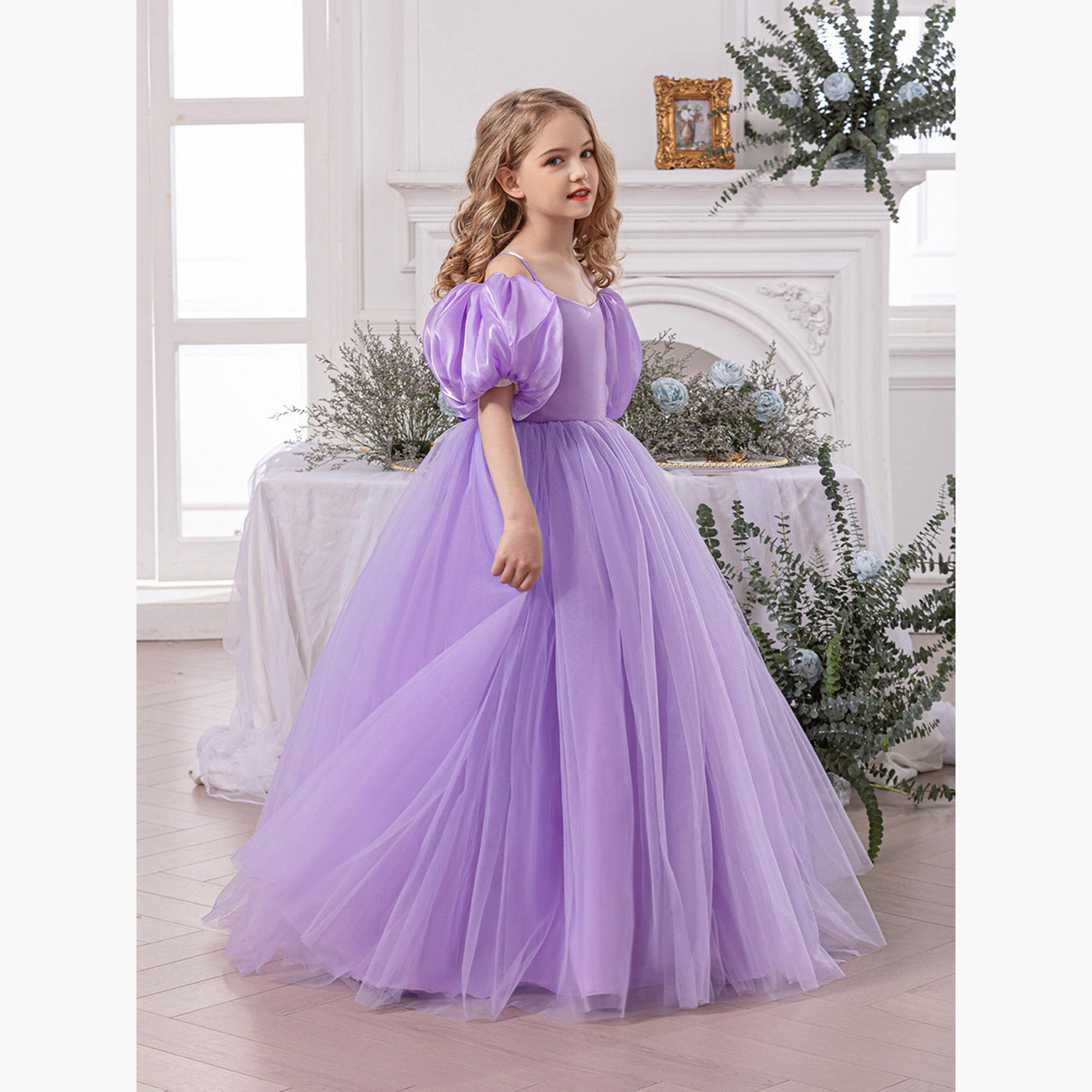 Take Two Bow Detail Cold Shoulder Puff Sleeve Dress-girls-clothing-dressesandjumpsuits-image-5