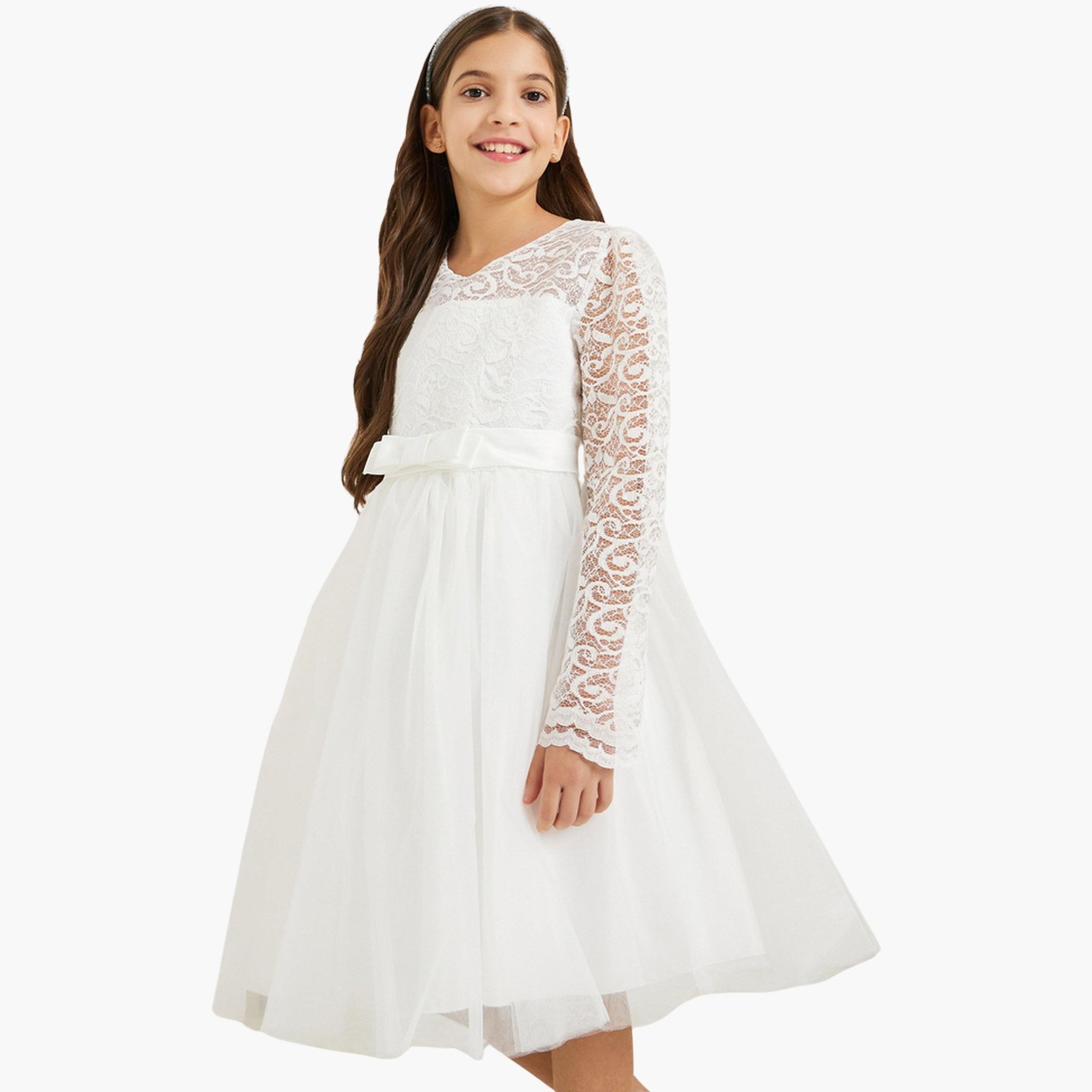 فستان حفلات بتفاصيل دانتيل-girls-clothing-dressesandjumpsuits-image-1