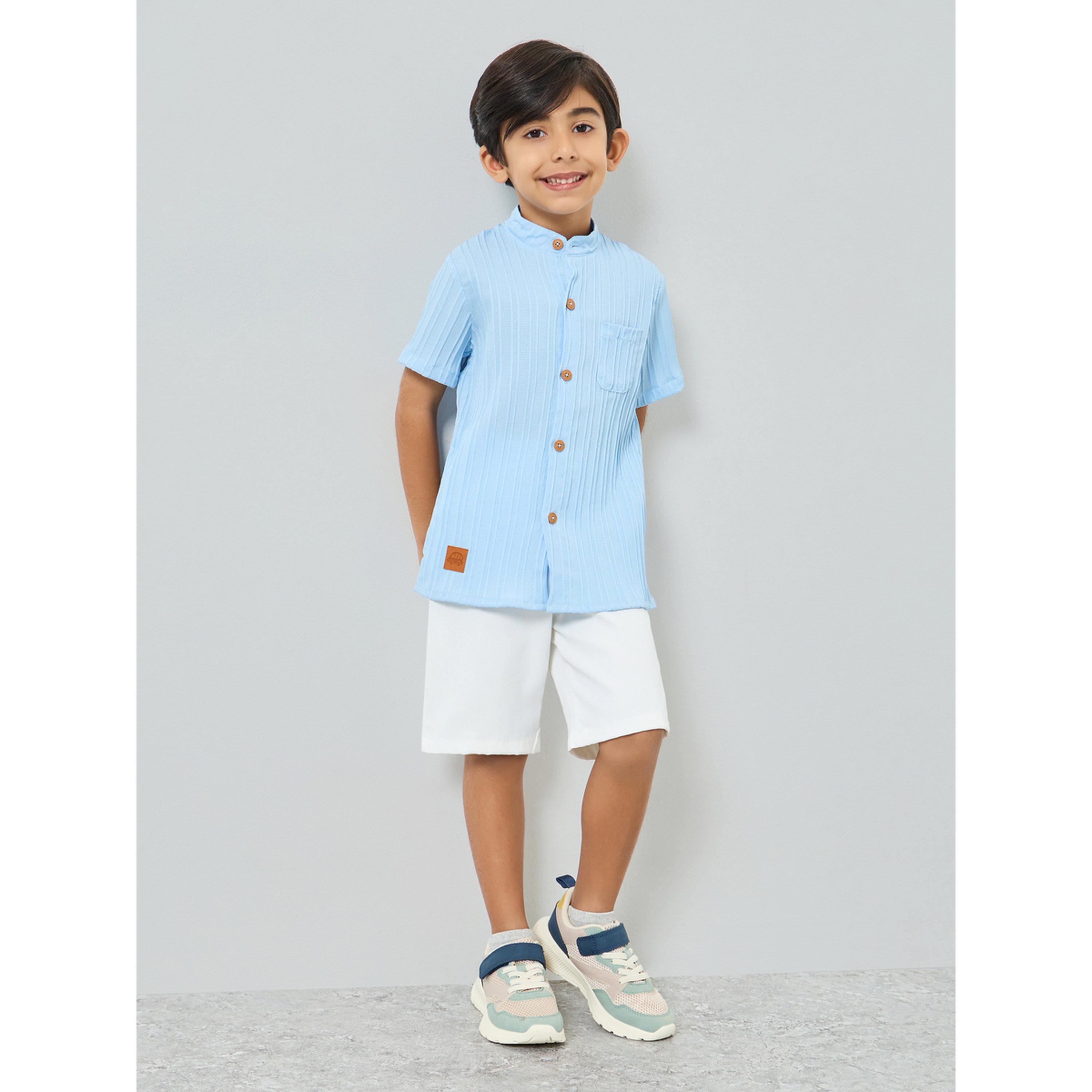 مجموعة من شورت وقميص بأزرار-boys-clothing-setsandcoords-image-1