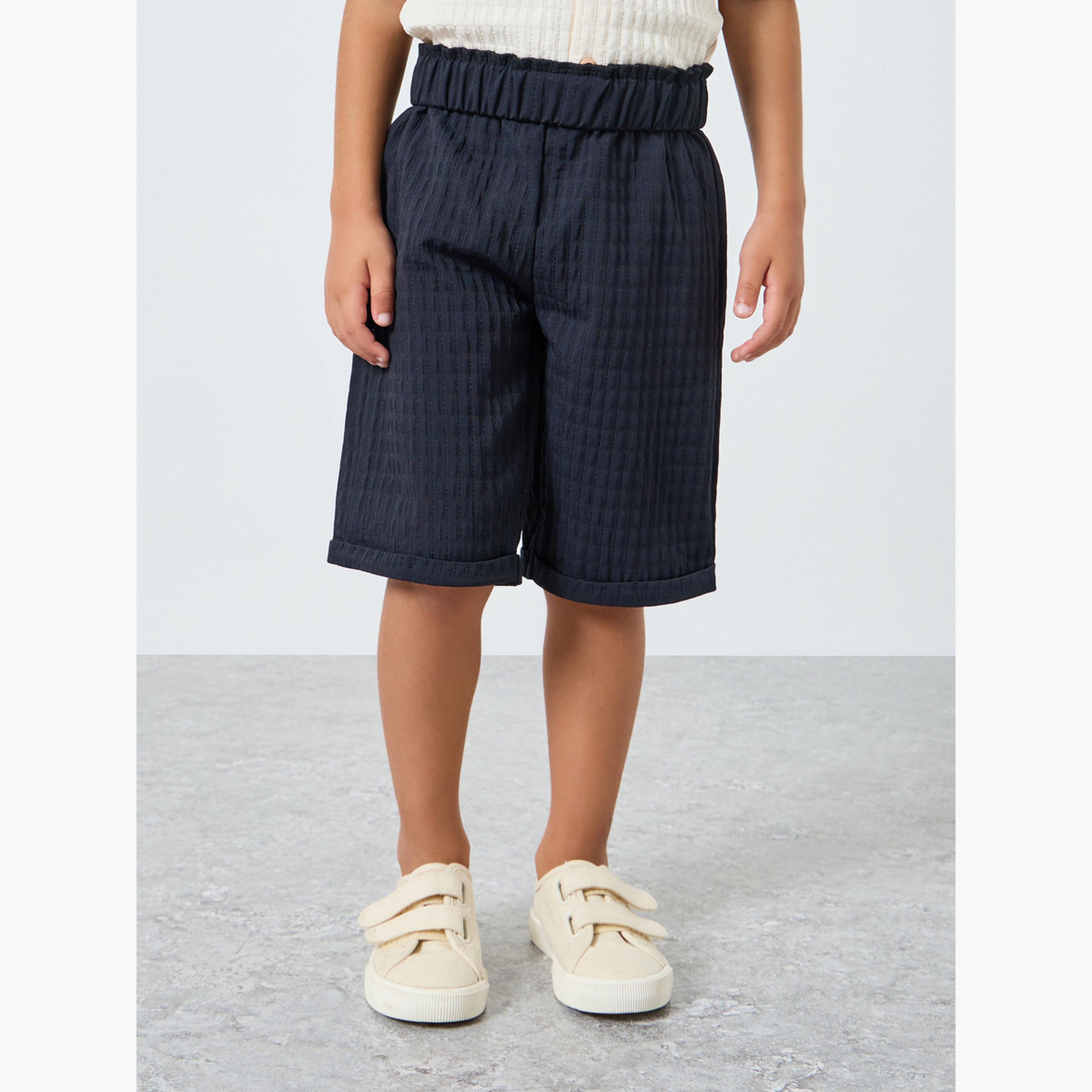 طقم قميص بياقة وشورت بنسيج بارز-boys-clothing-setsandcoords-image-4