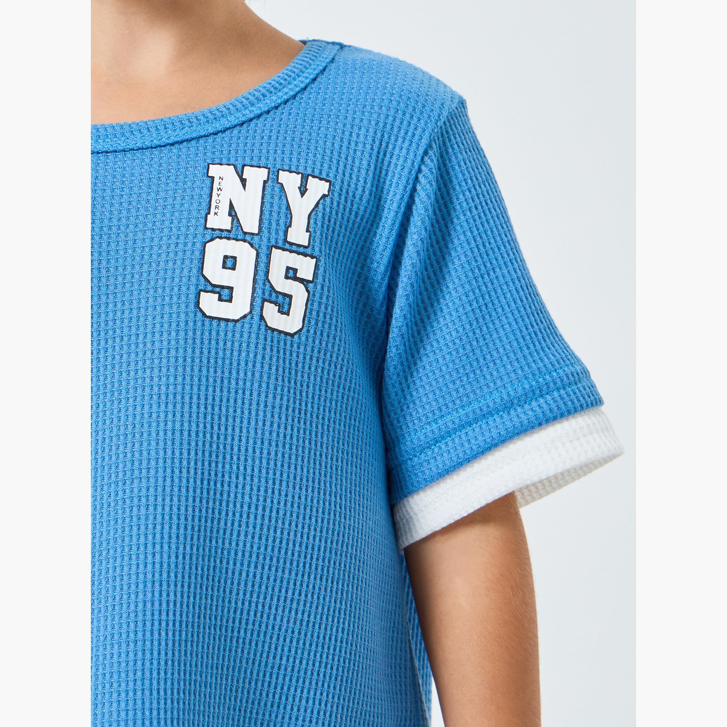 Styli Boys Graphic Print T-Shirt and Shorts Set-boys-clothing-setsandcoords-image-3