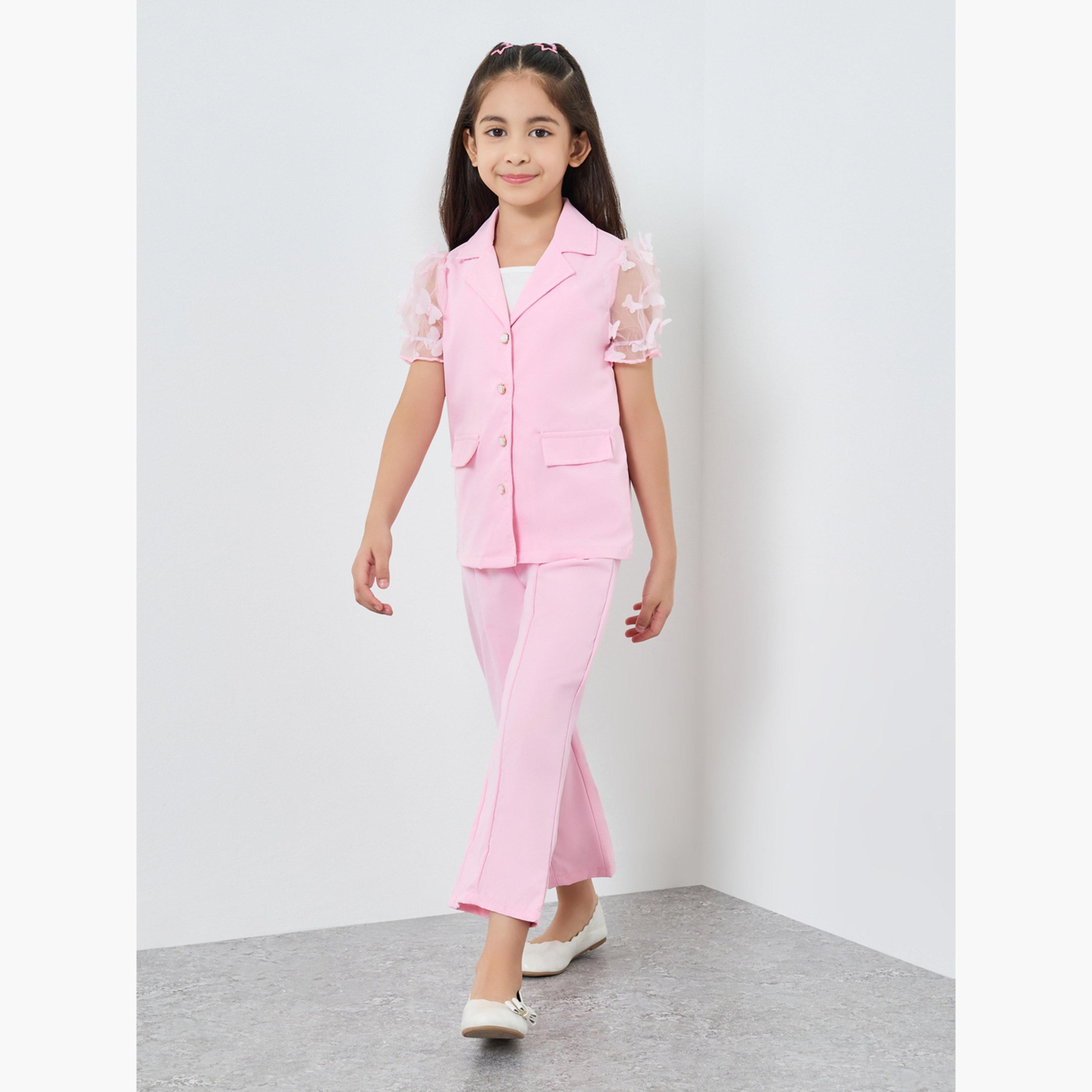 Styli 3-Piece Butterfly Applique Coat, Cami and Pants-girls-clothing-setsandcoords-image-3