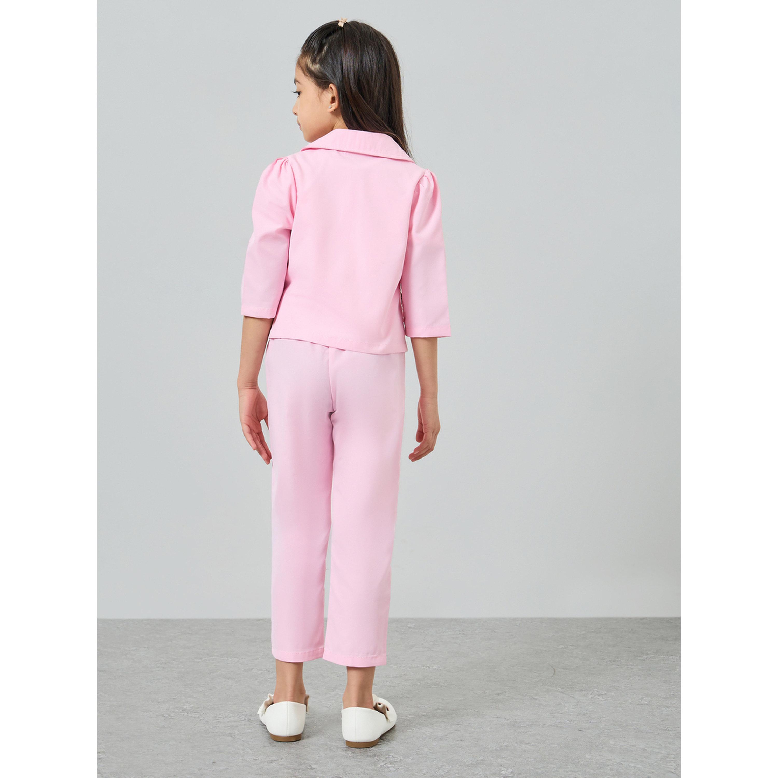 طقم من بليزر وتيشيرت منمق وبنطال-girls-clothing-setsandcoords-image-2