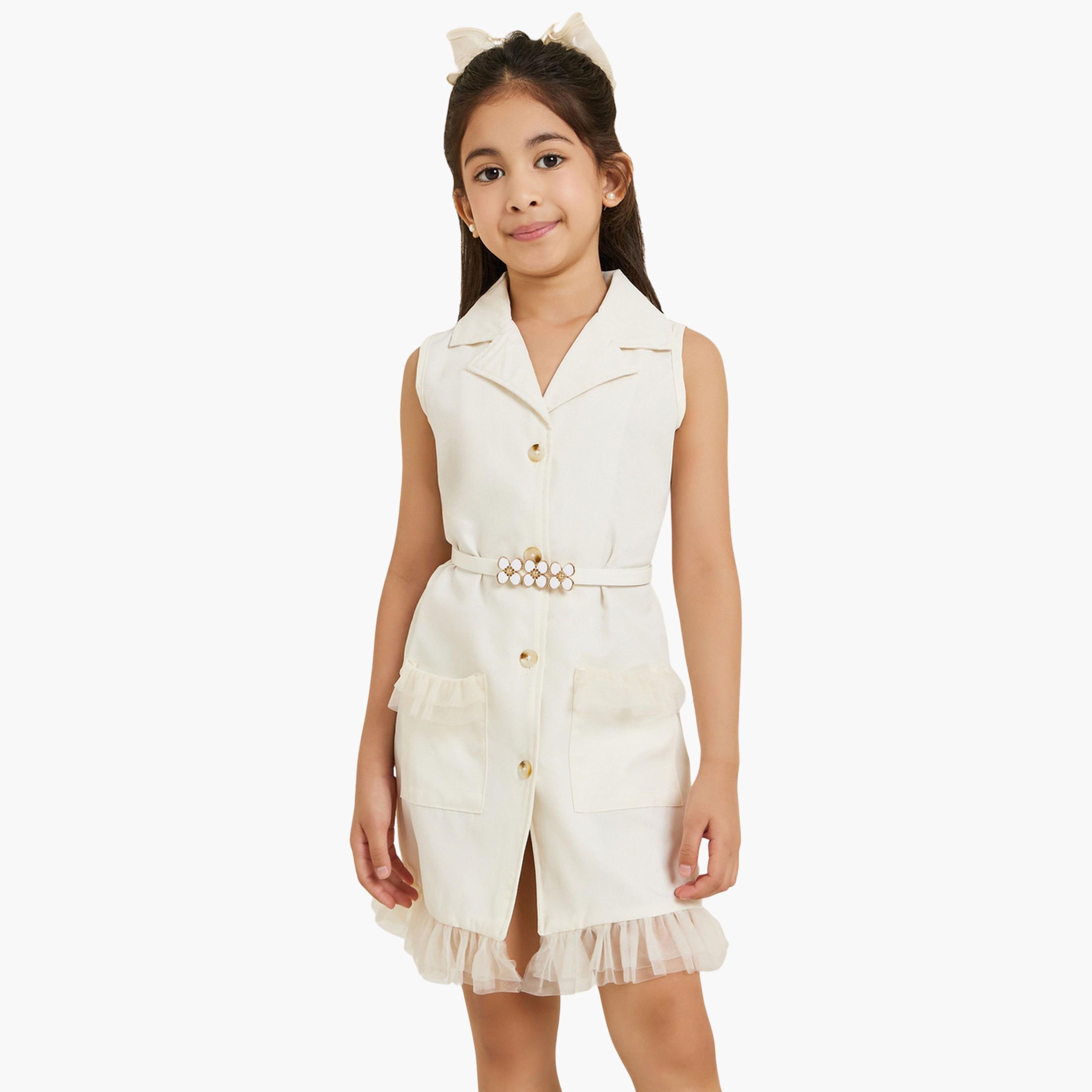 فستان بلا أكمام مع حزام-girls-clothing-dressesandjumpsuits-image-1