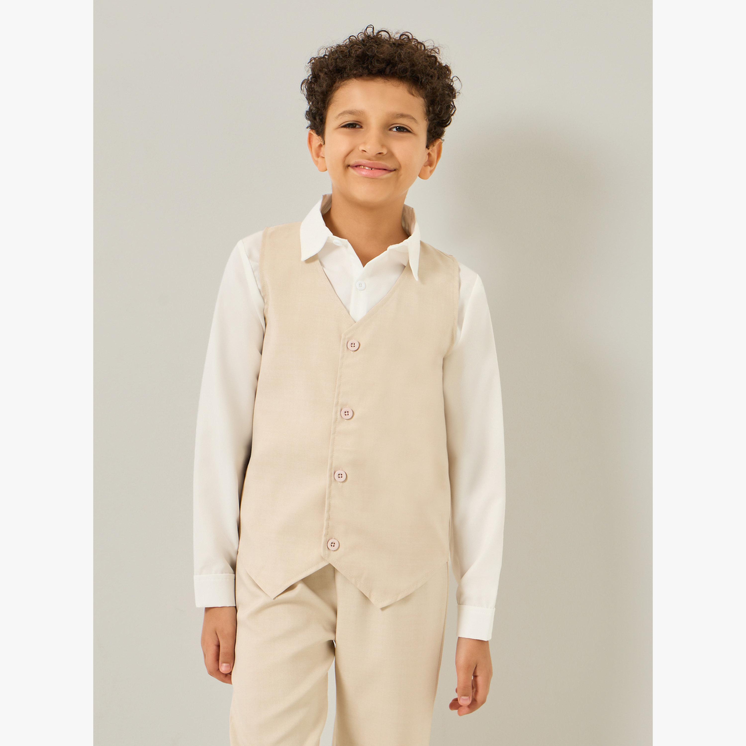 مجموعة من بنطال وقميص بفيونكة وفيست للأولاد-boys-clothing-setsandcoords-image-2
