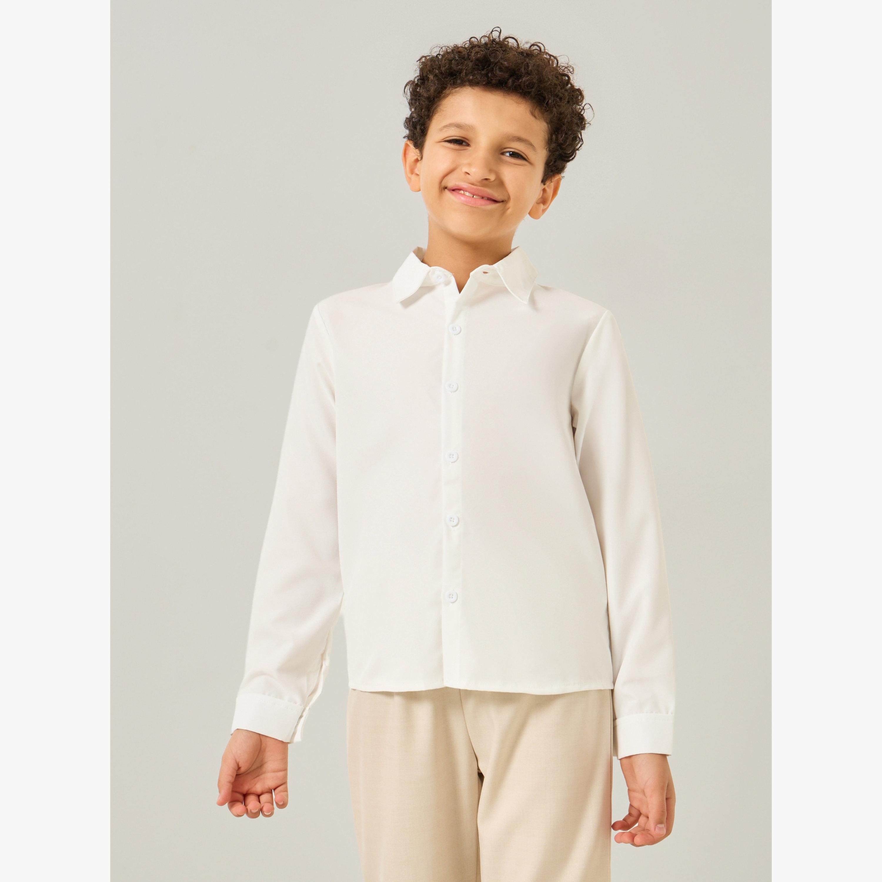 Amirah X Styli Boys Beige Waistcoat with Pants and Shirt with Bow Set-boys-clothing-setsandcoords-image-3