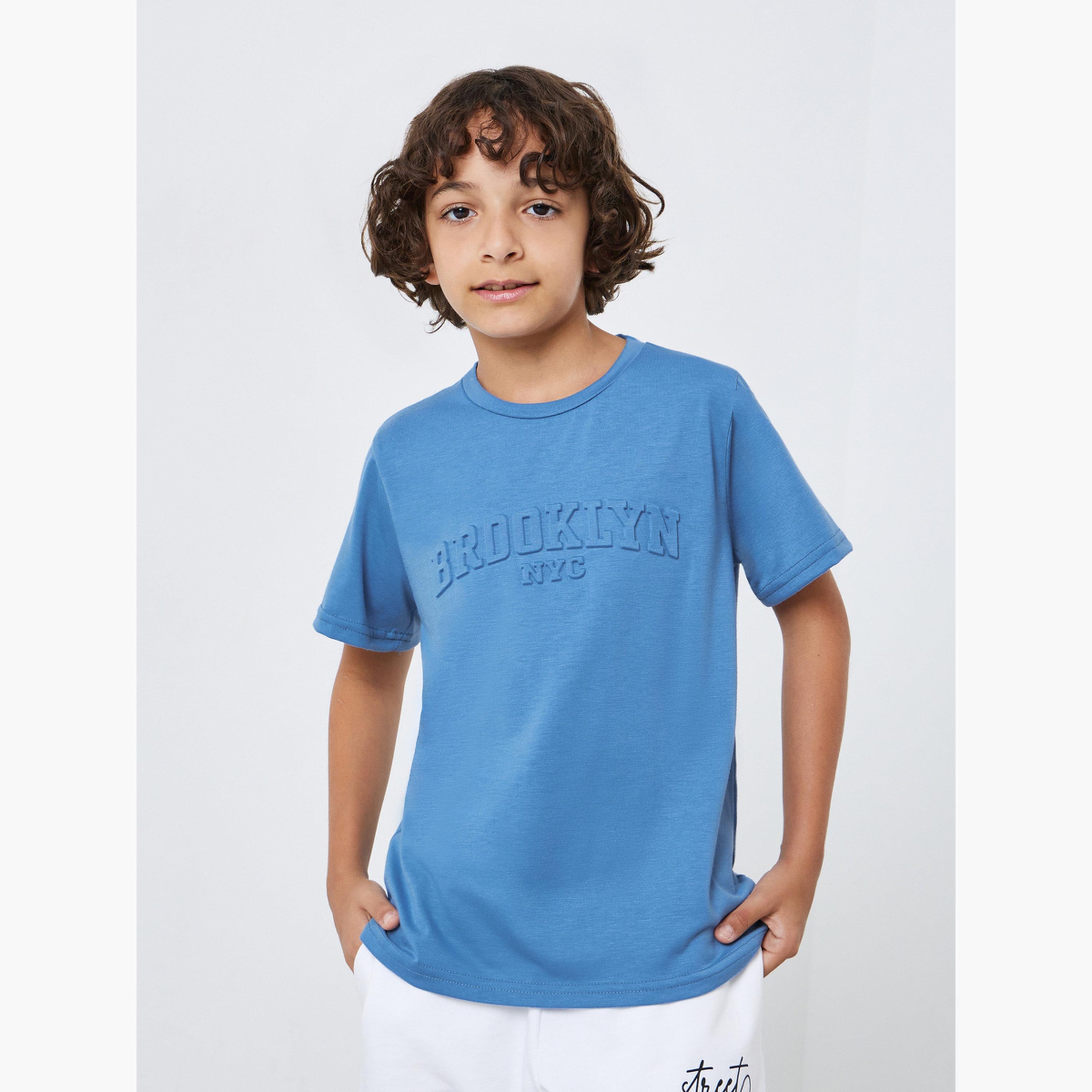 تيشيرت فضفاض بتفاصيل بارزة-boys-clothing-tshirtsandpolos-image-1