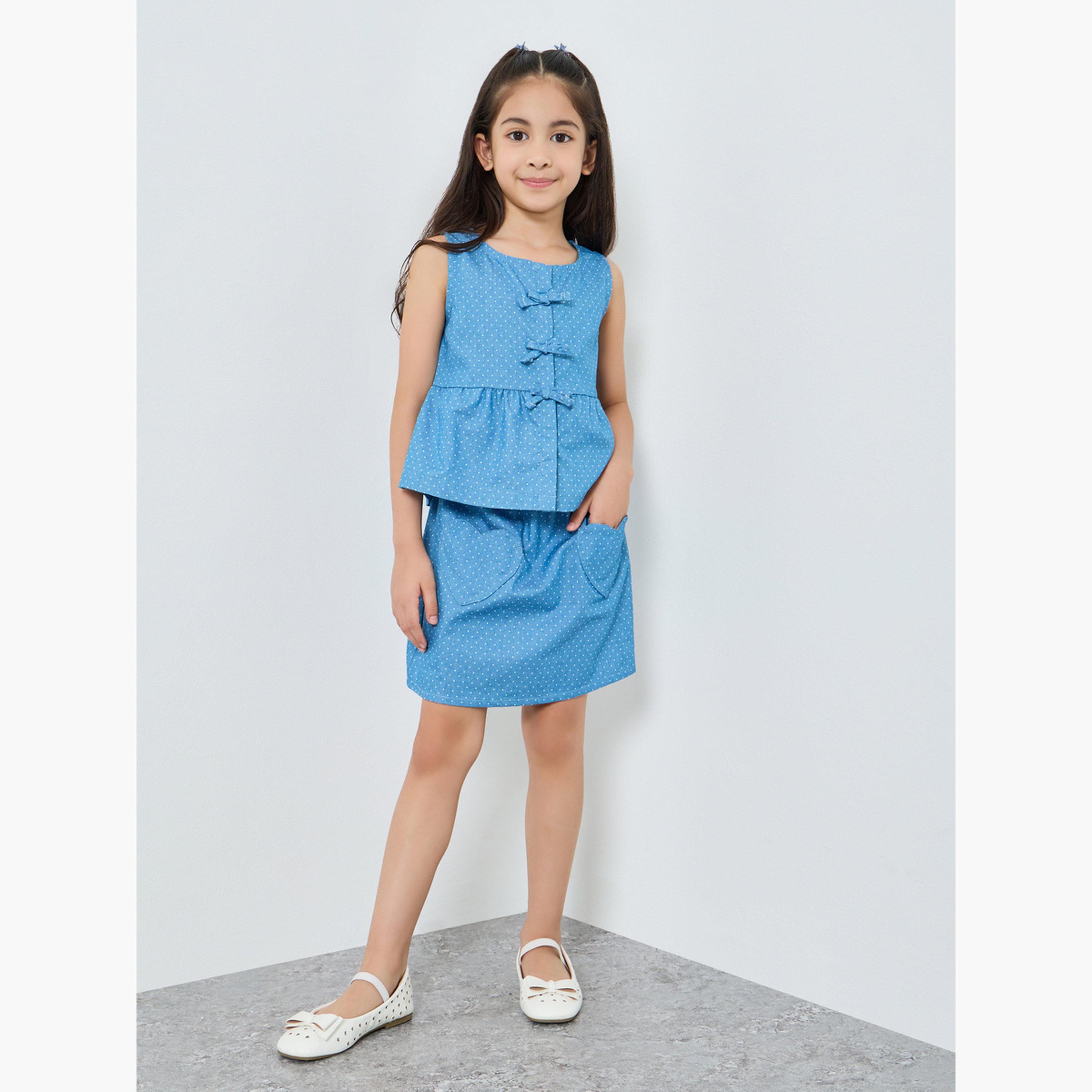 تنورة دنيم بجيب وطبعة قلوب-girls-clothing-bottoms-skirts-image-2