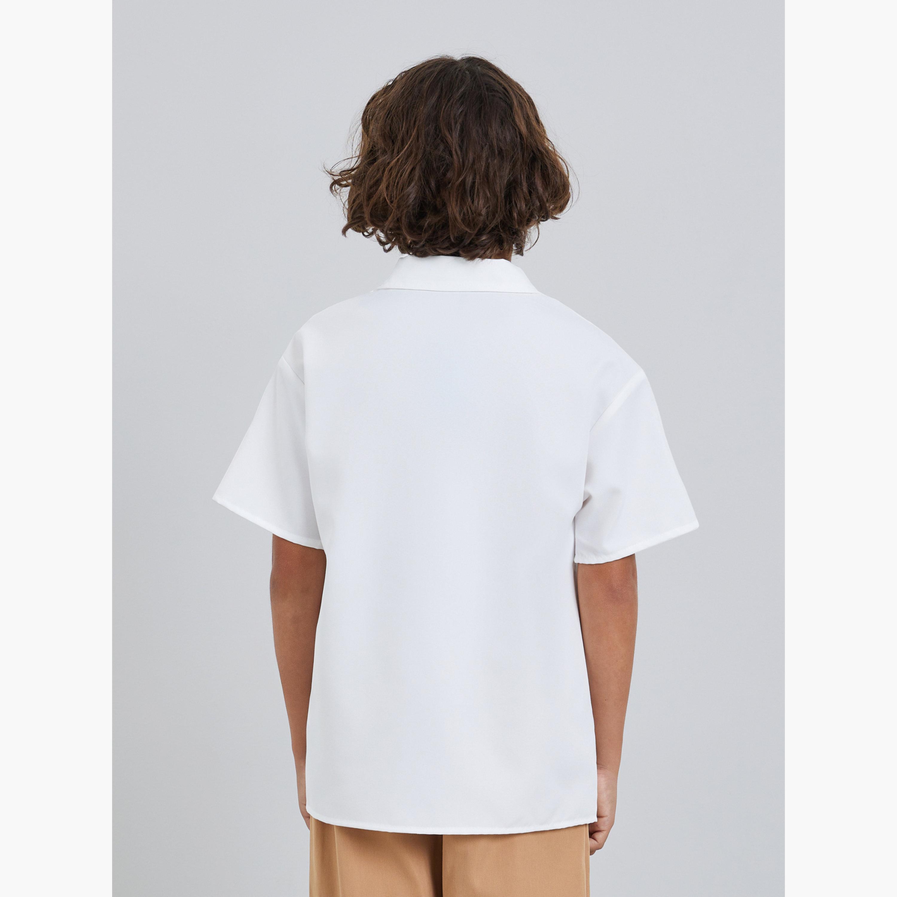 Styli Boys Off-White Short Sleeve Shirt-boys-clothing-shirts-image-3