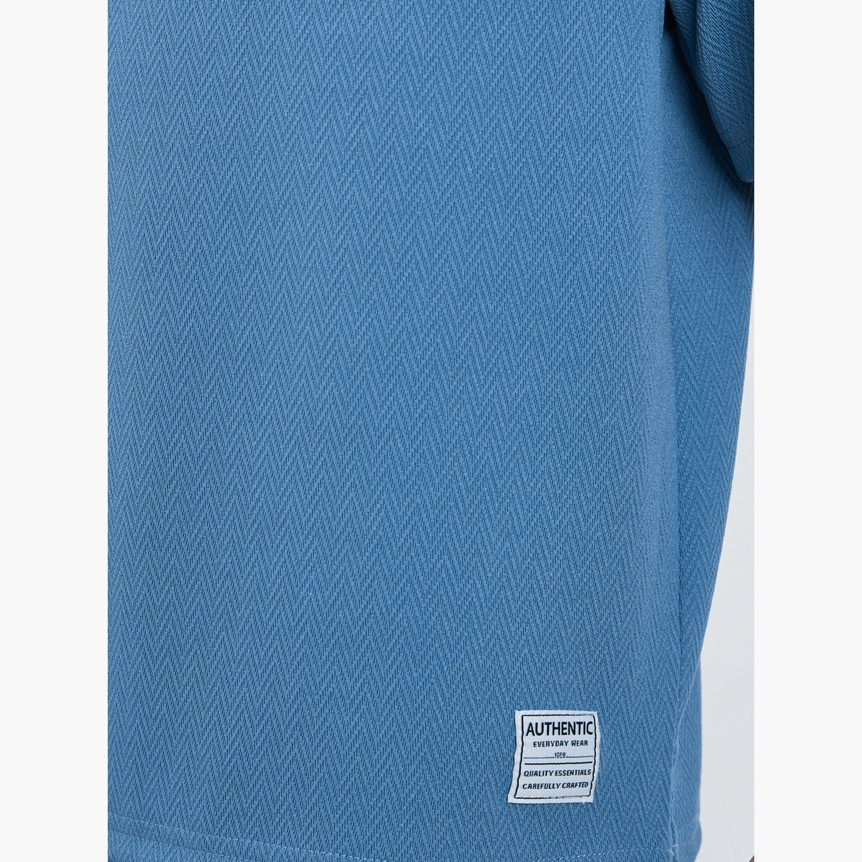 مجموعة من شورت وتيشيرت محبوك بتفاصيل بارزة-boys-clothing-setsandcoords-image-3