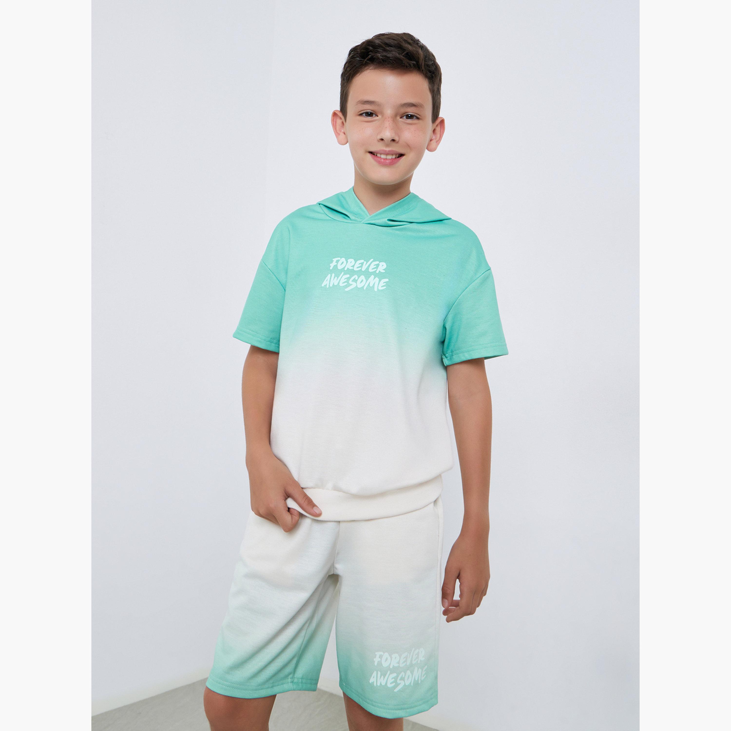 مجموعة من شورت وتيشيرت بطبعة تاي داي-boys-clothing-setsandcoords-image-1