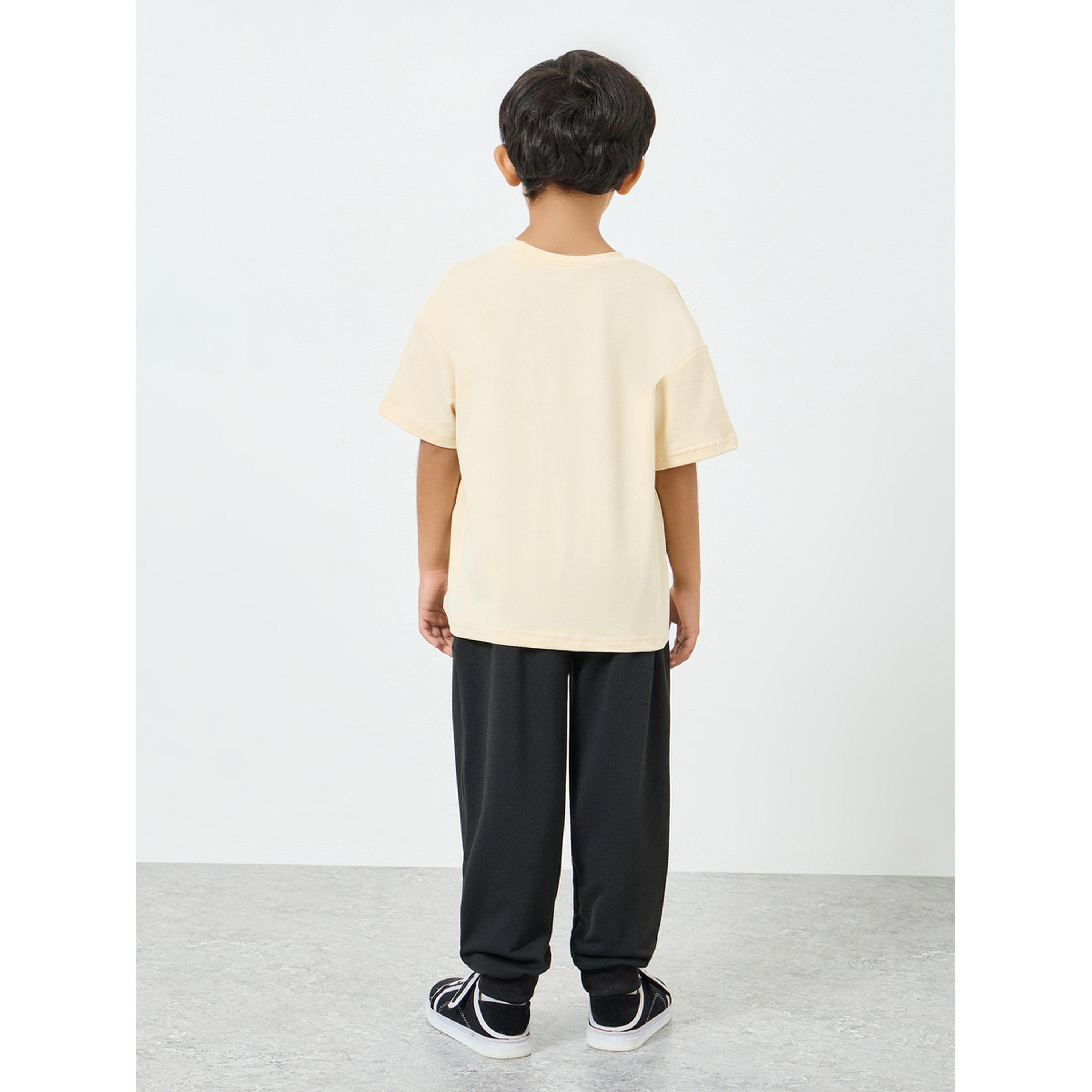 Styli Boys Beige Graphic T-Shirt and Joggers Set-boys-clothing-setsandcoords-image-5