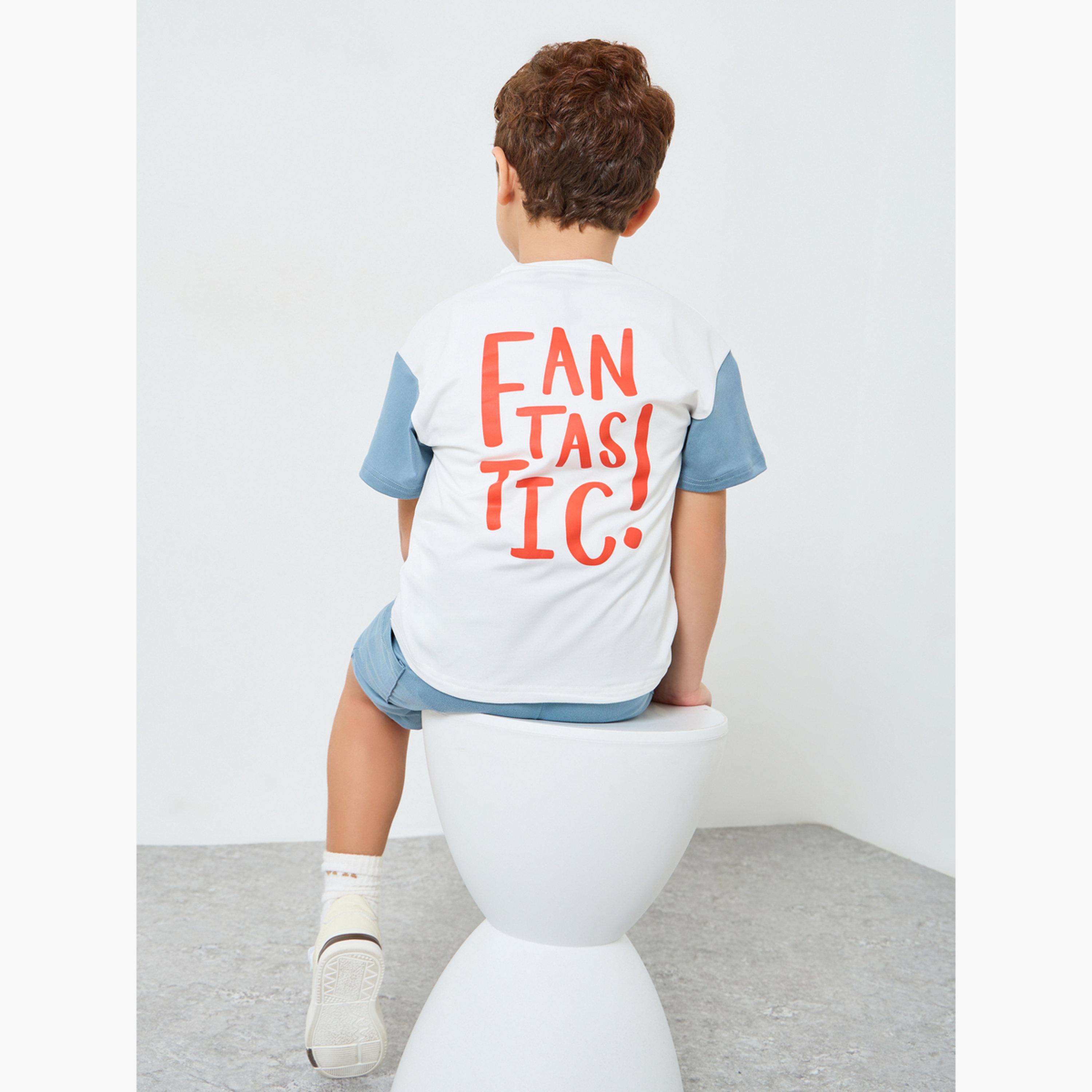 مجموعة من شورت وتيشيرت بنمط كتل الالوان-boys-clothing-setsandcoords-image-3