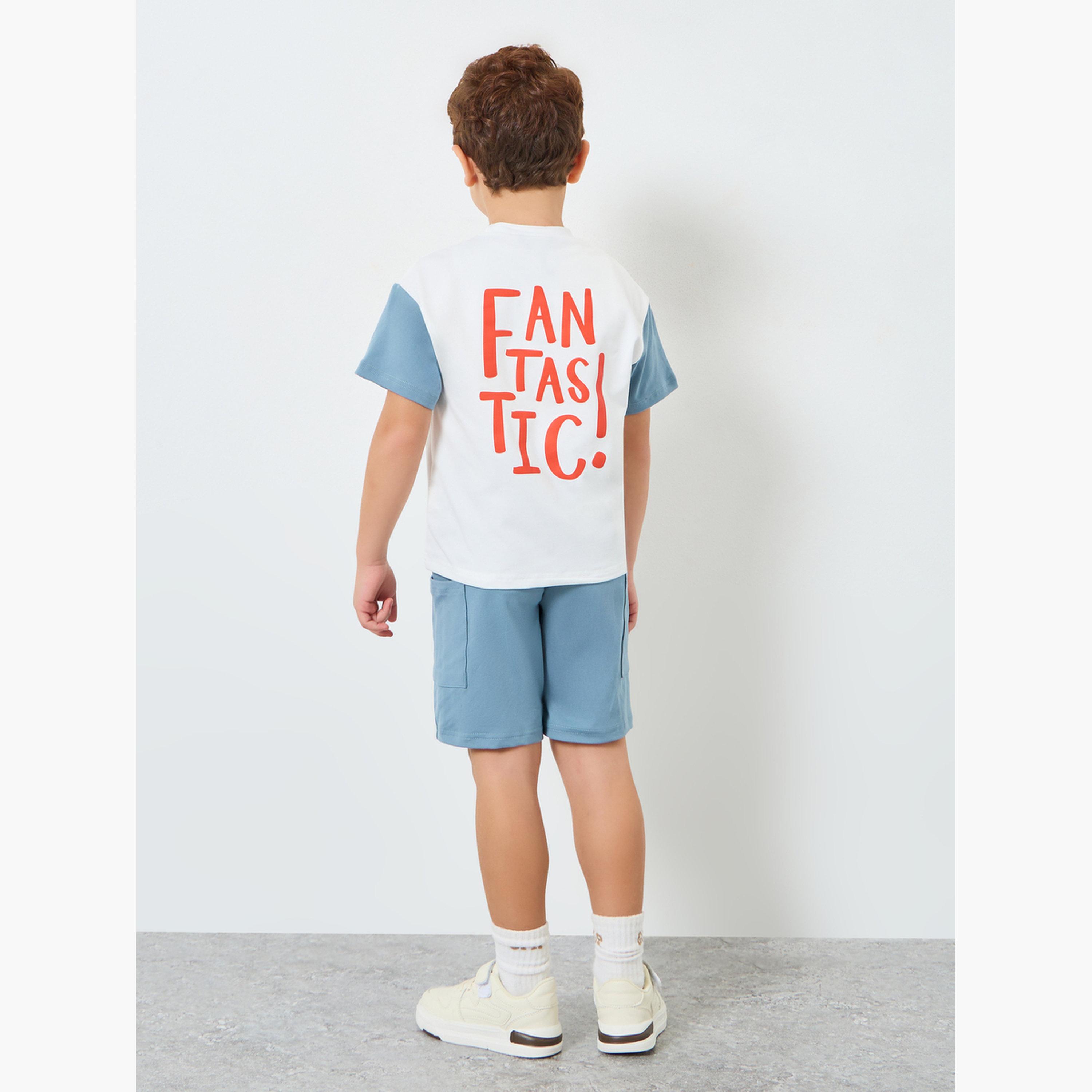 Styli Boy Color Block T-Shirt and Shorts Set-boys-clothing-setsandcoords-image-6