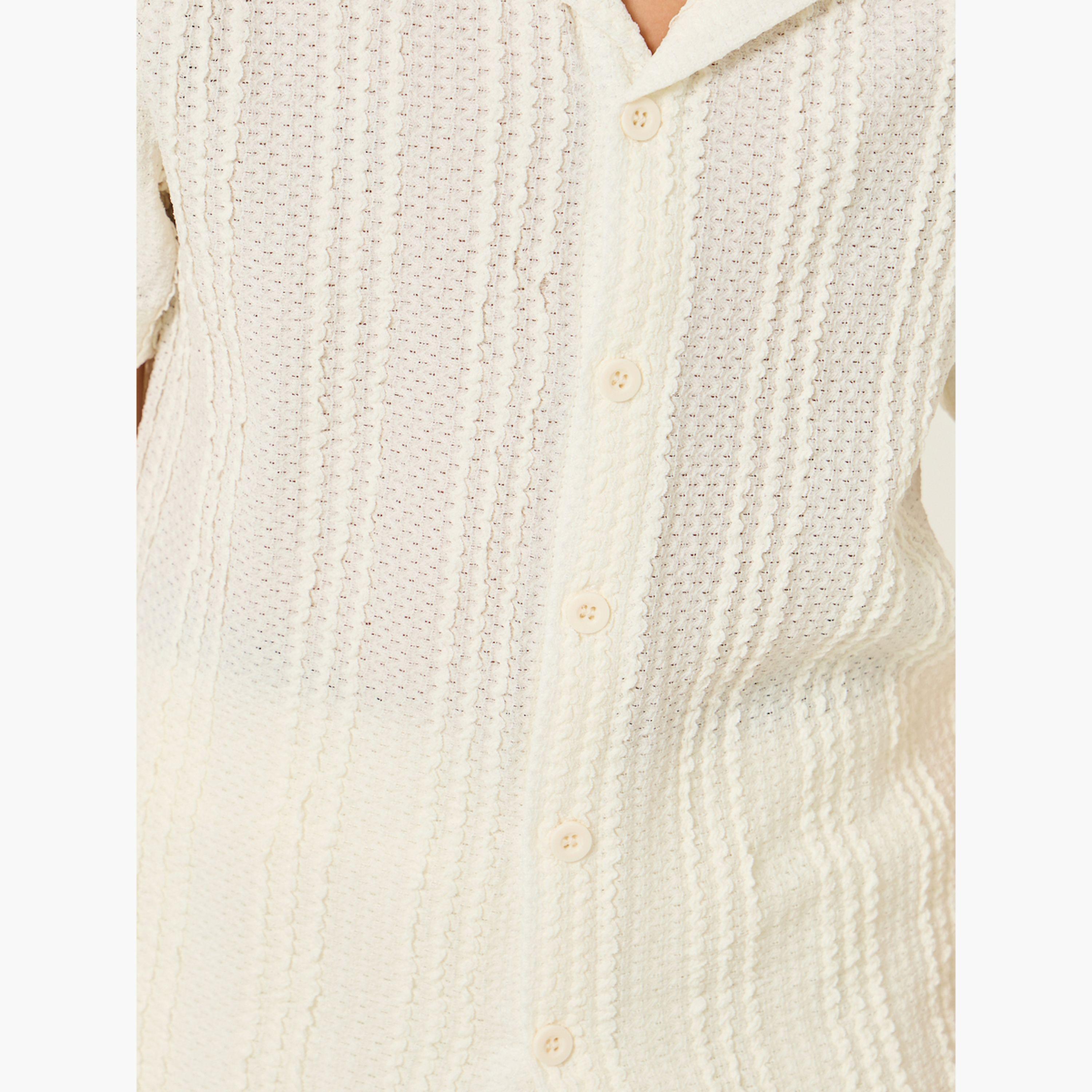 بلوزة مخططة أكمام قصيرة للأولاد-boys-clothing-shirts-image-4