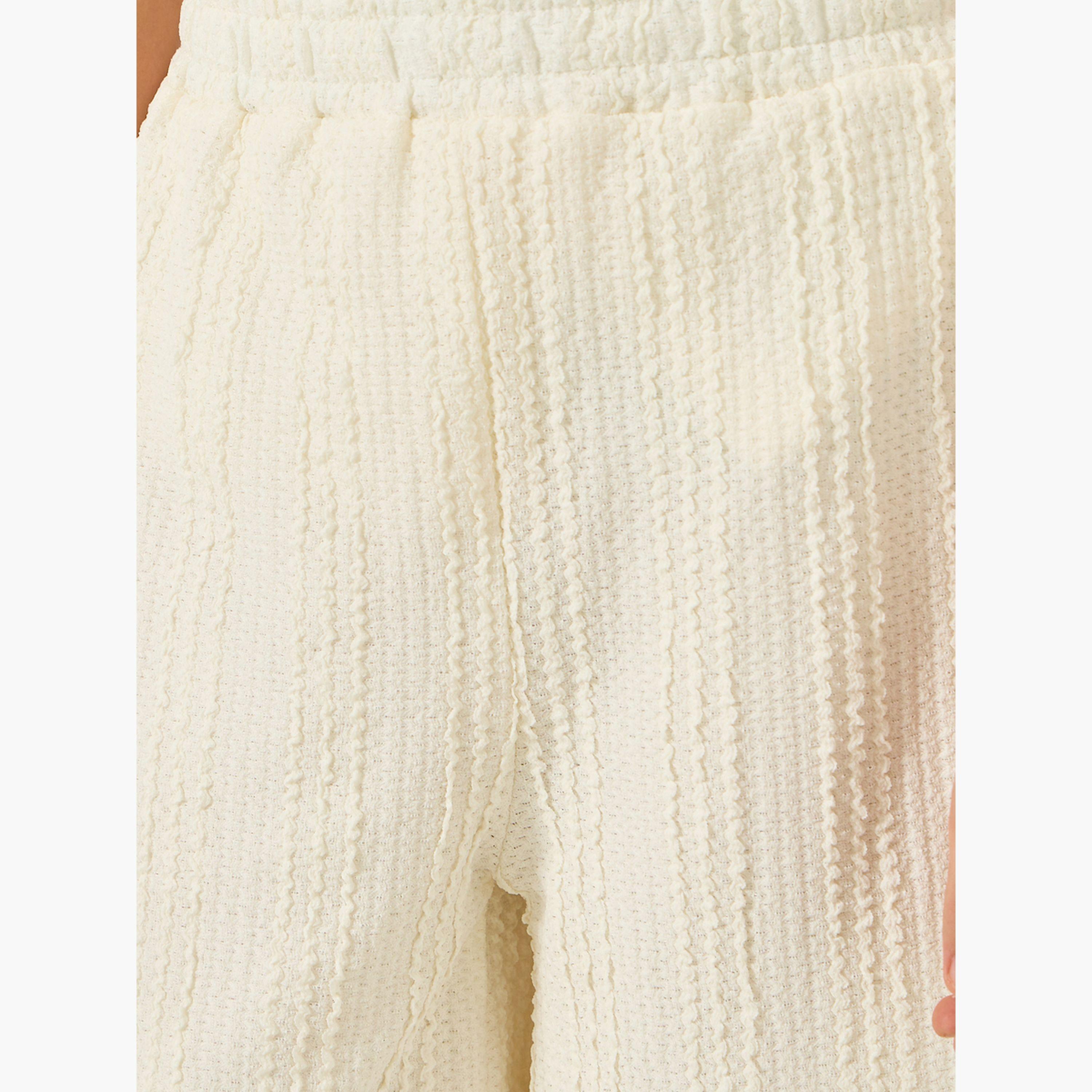 Styli Boys Off White Textured Shorts-boys-clothing-bottoms-shorts-image-3