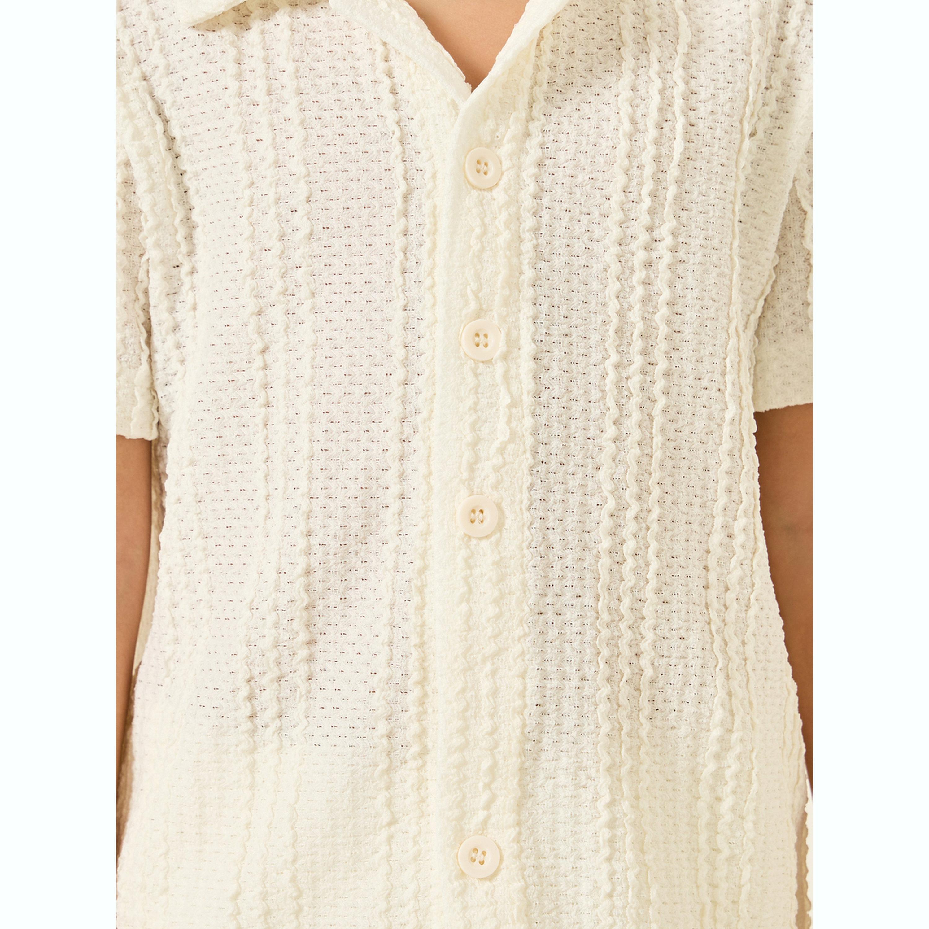 قميص بارز الملمس بأكمام قصيرة-boys-clothing-shirts-image-3