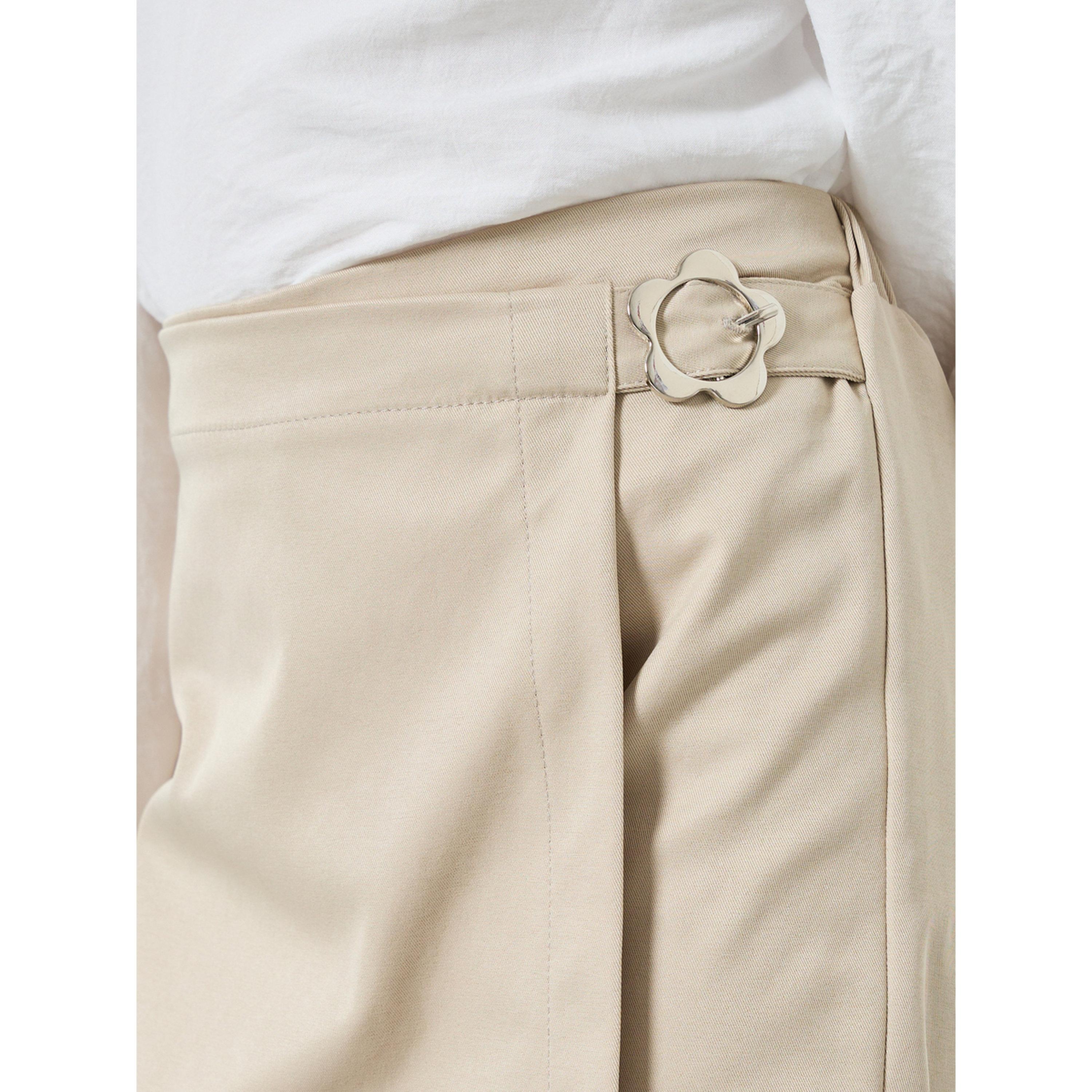 Styli Girls Beige Wrap Mini Skort-girls-clothing-bottoms-skirts-image-3