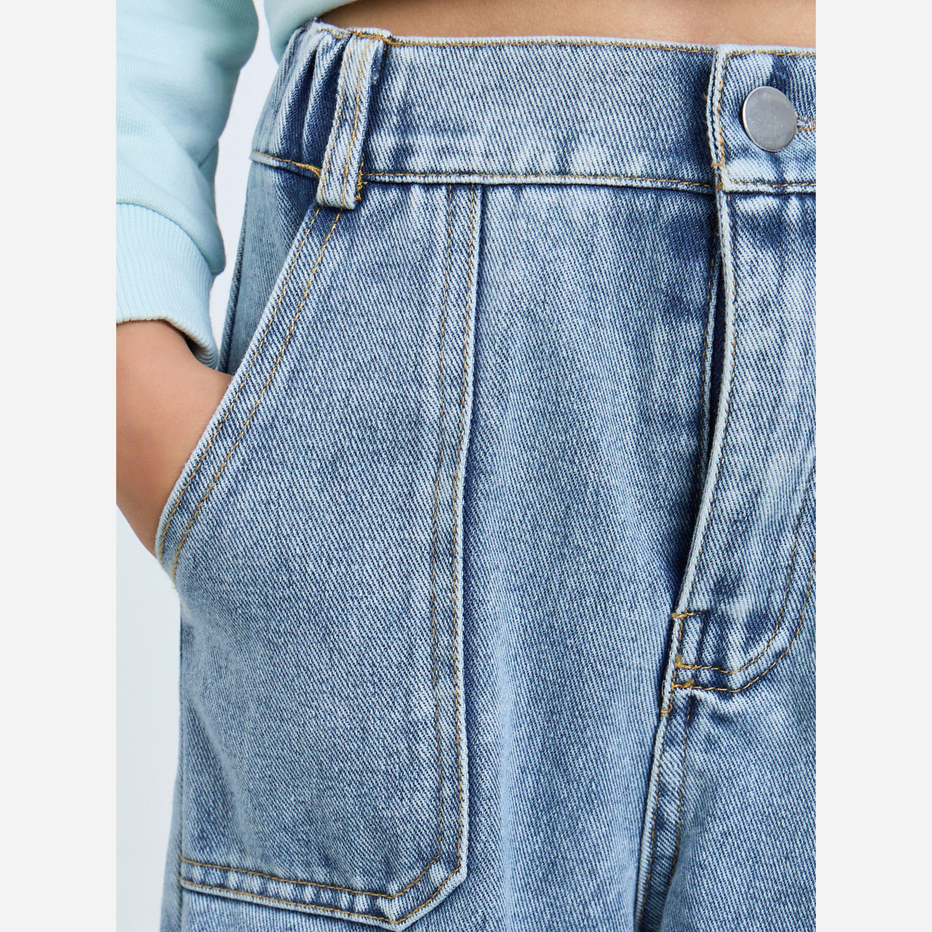 Styli Girls Wide Leg Cargo Jeans-girls-clothing-bottoms-jeansandjeggings-image-4