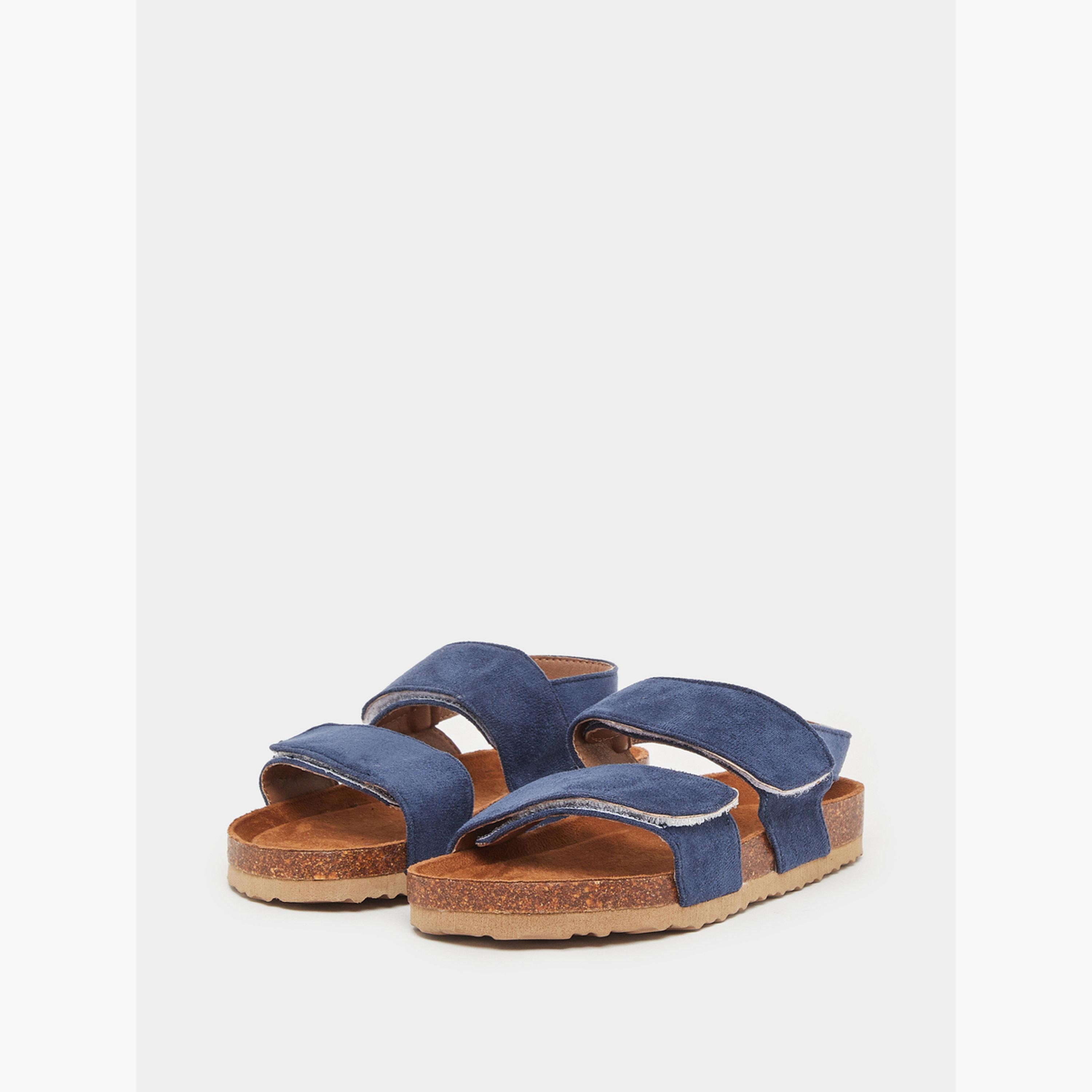 Styli Kids Navy Blue Textile Sandals-girls-shoes-sandals-image-1