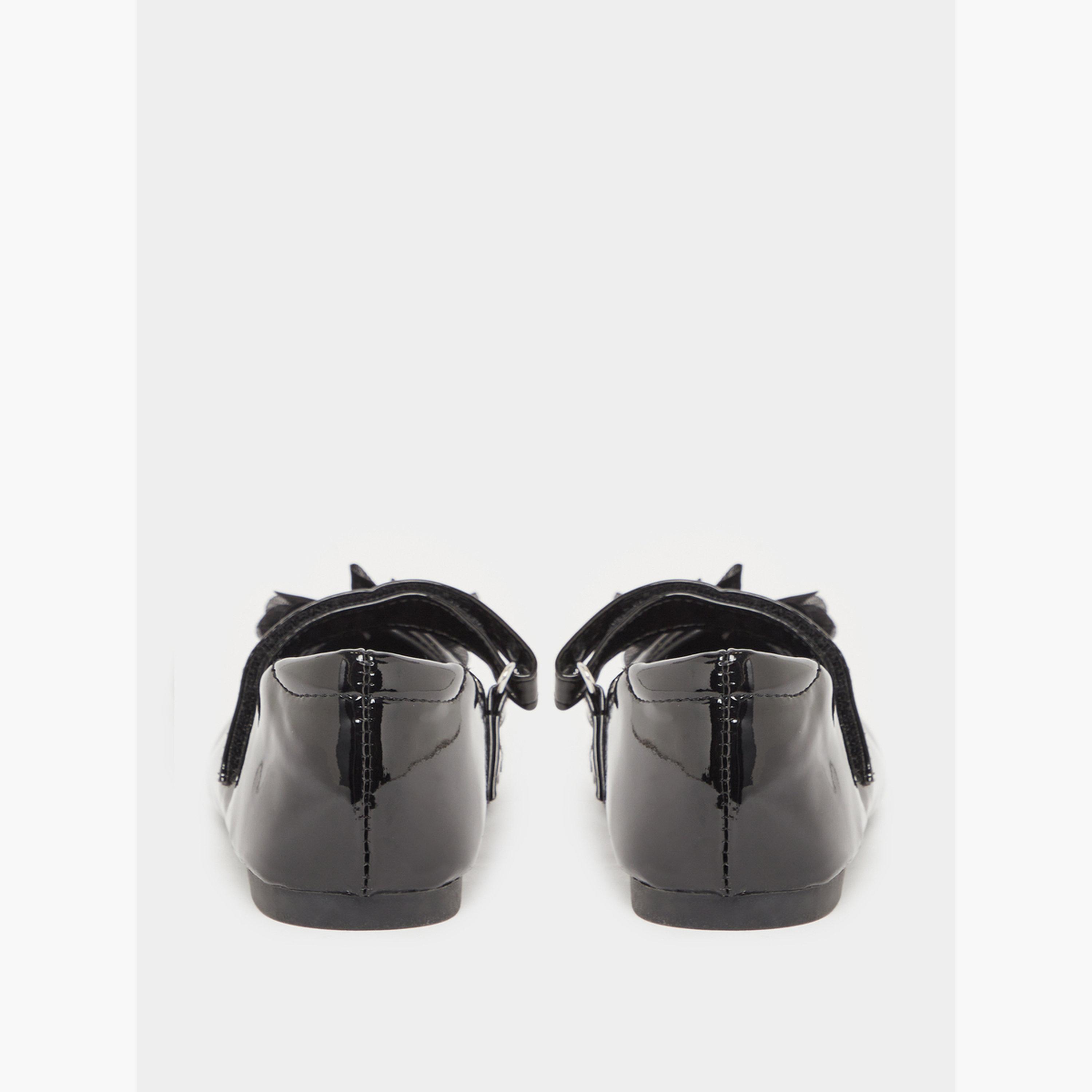 حذاء باليرينا لامع بتفاصيل زهور-girls-shoes-ballerinas-image-4