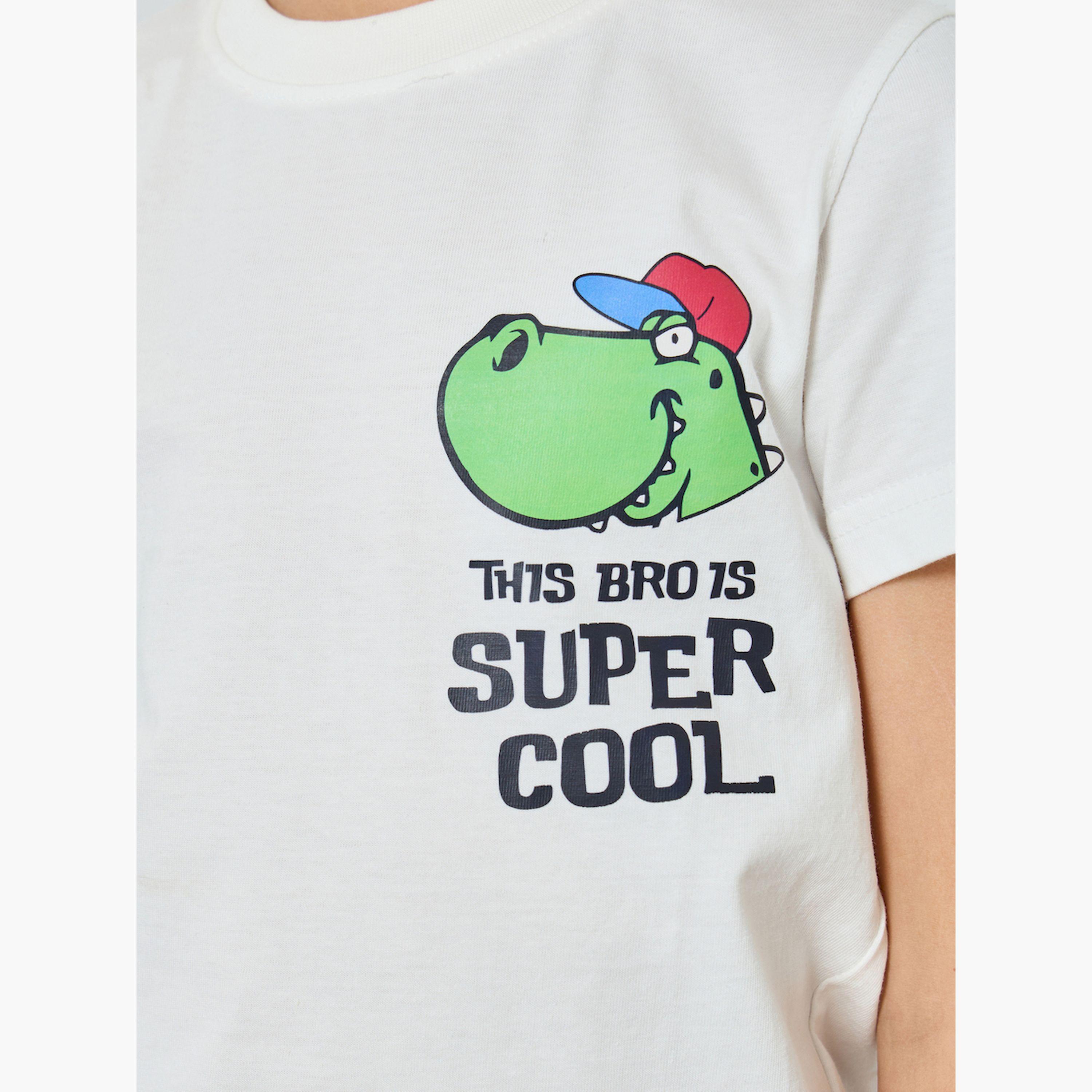 Styli Boys Off-White Graphic Print Cotton T-Shirt-boys-clothing-tshirtsandpolos-image-4
