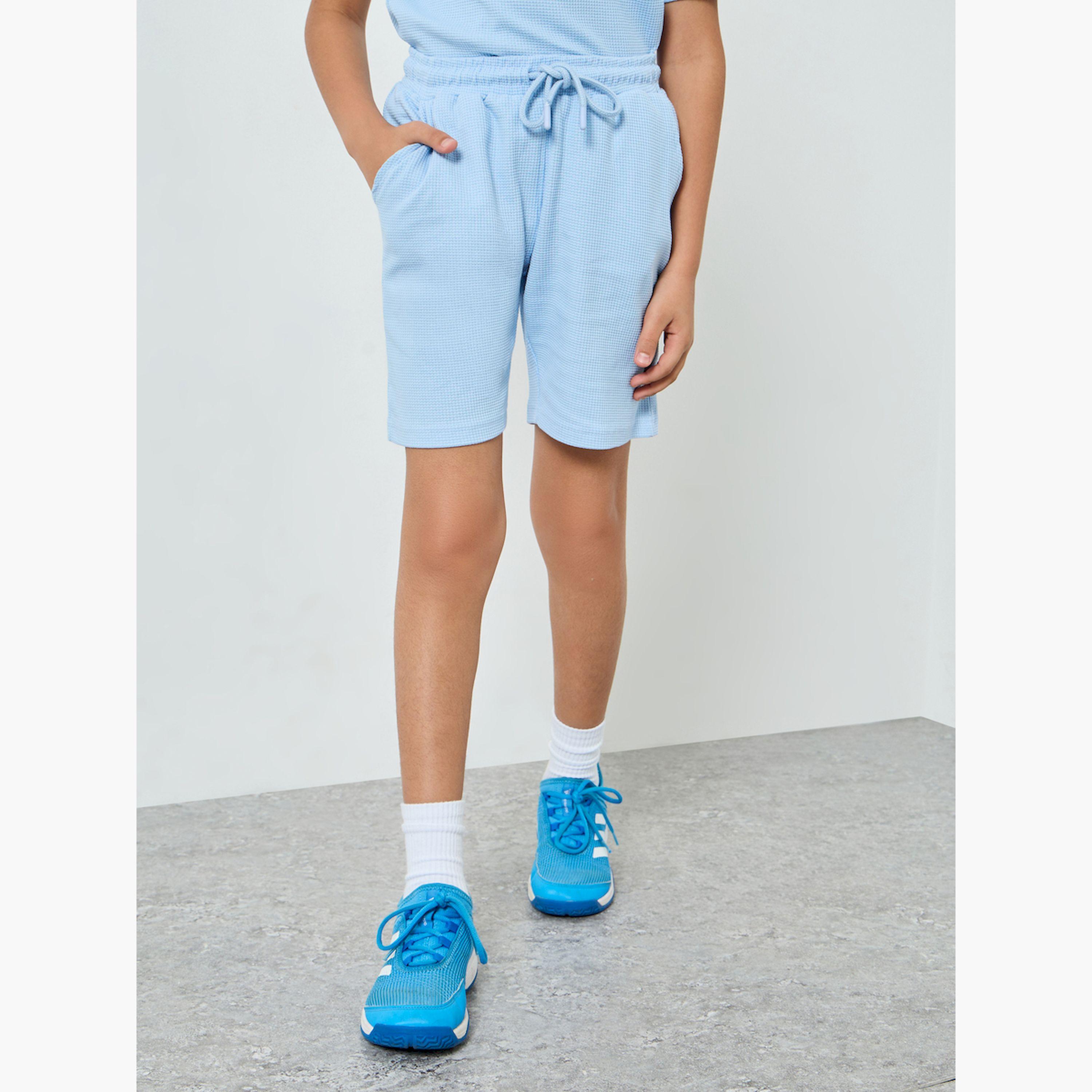 Styli Boys Blue Cotton Polo and Shorts Set-boys-clothing-setsandcoords-image-4