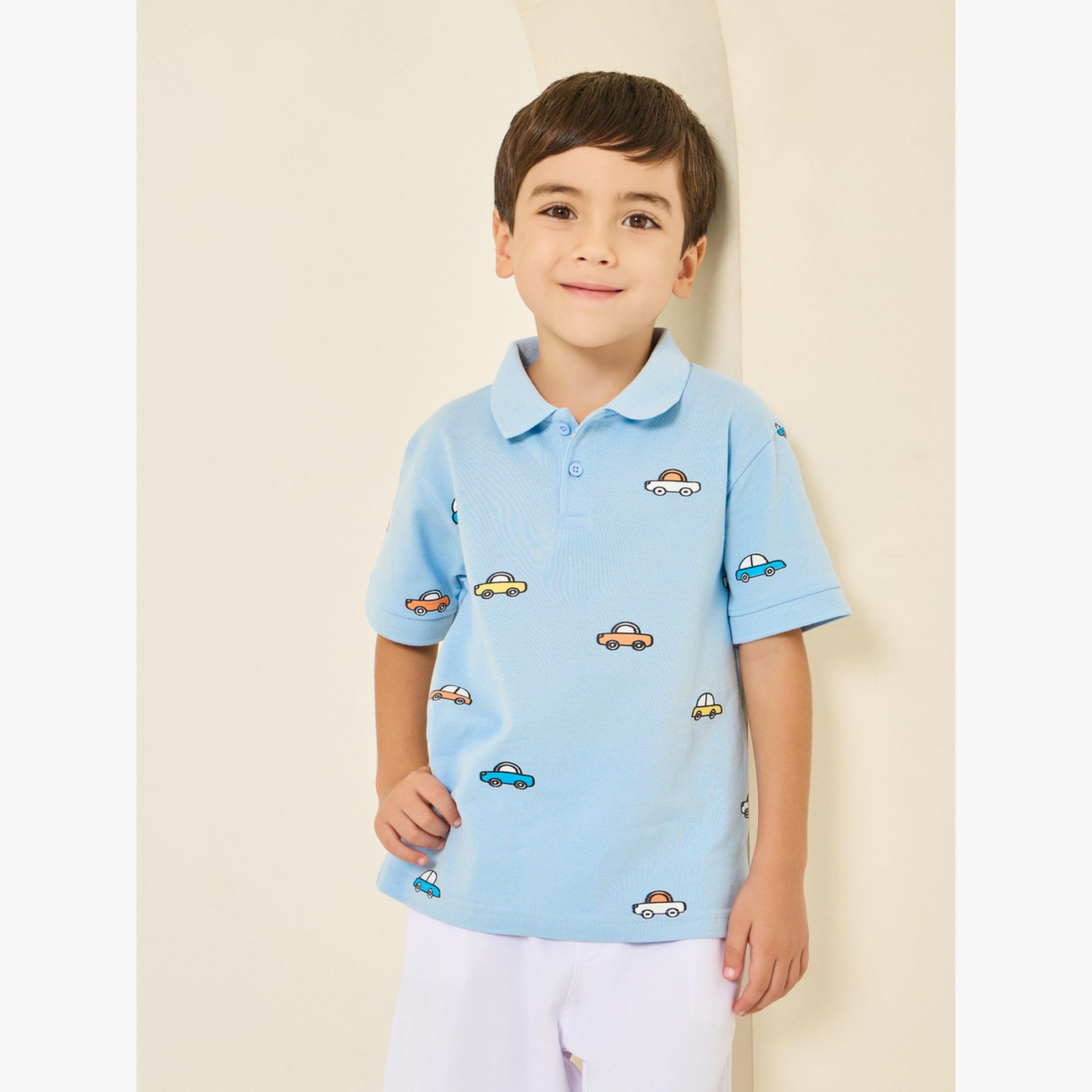 قميص بولو بطبعة سيارات-boys-clothing-tshirtsandpolos-image-1